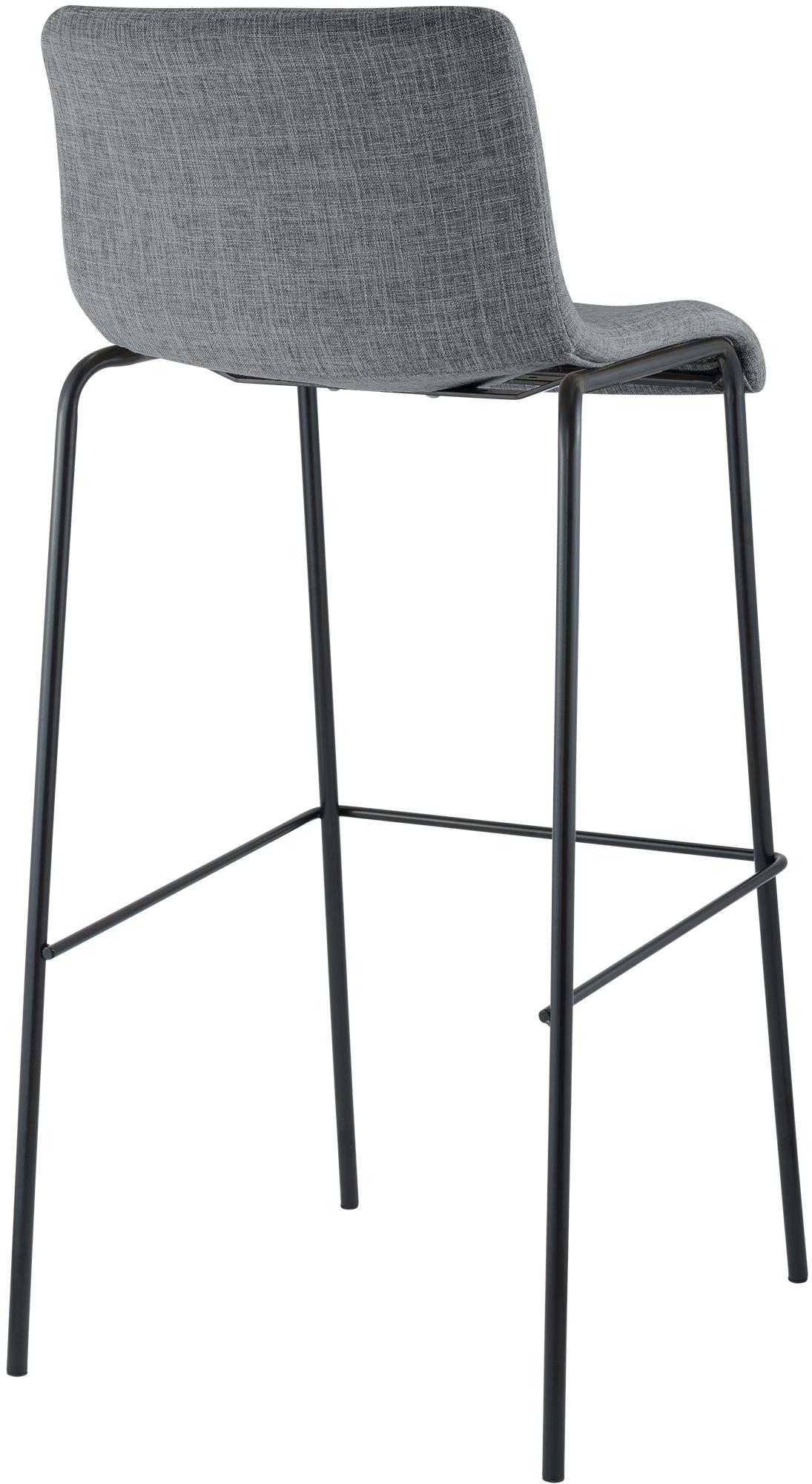 Taburete de bar Hover de tela con base de cuatro patas