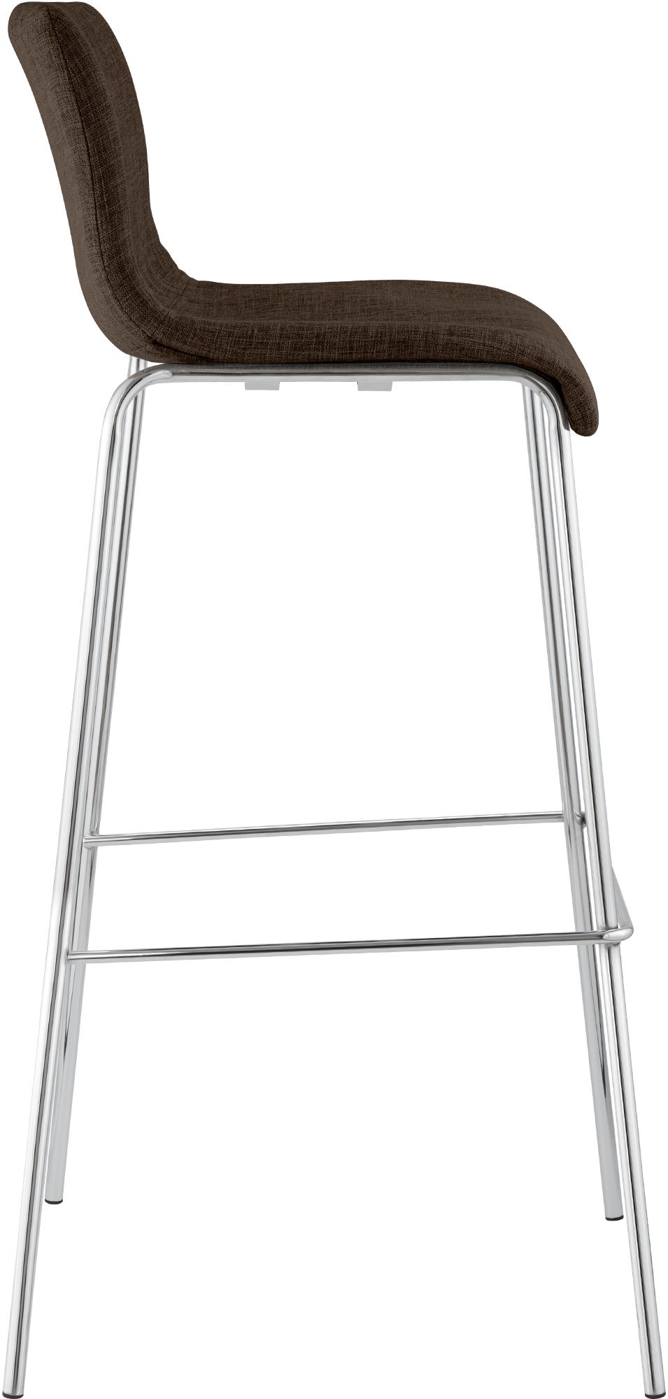 Taburete de bar Hover de tela con base de cuatro patas