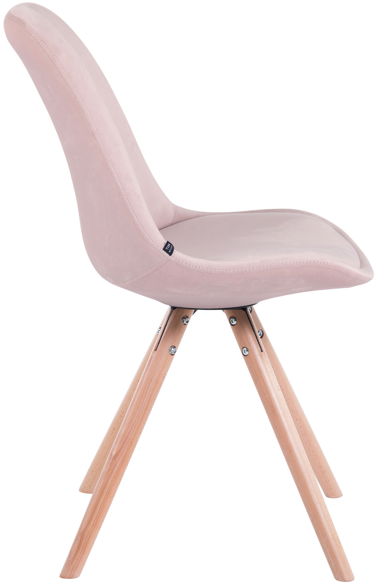 Set de 4 sillas de comedor Toulouse Rund en terciopelo