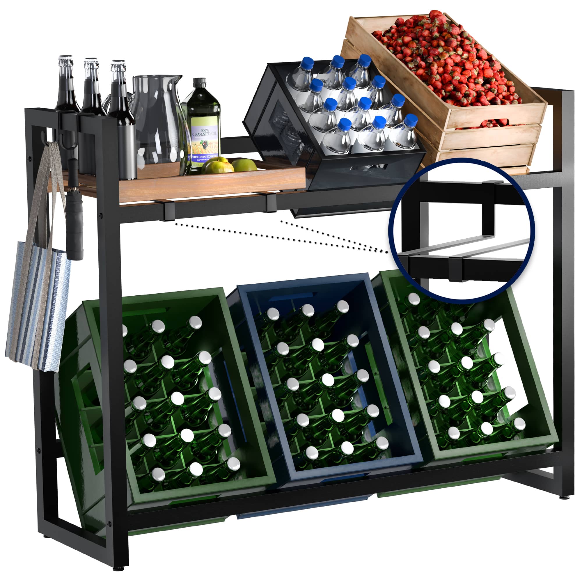 Pack de 6 cajas de bebidas de pie Powell