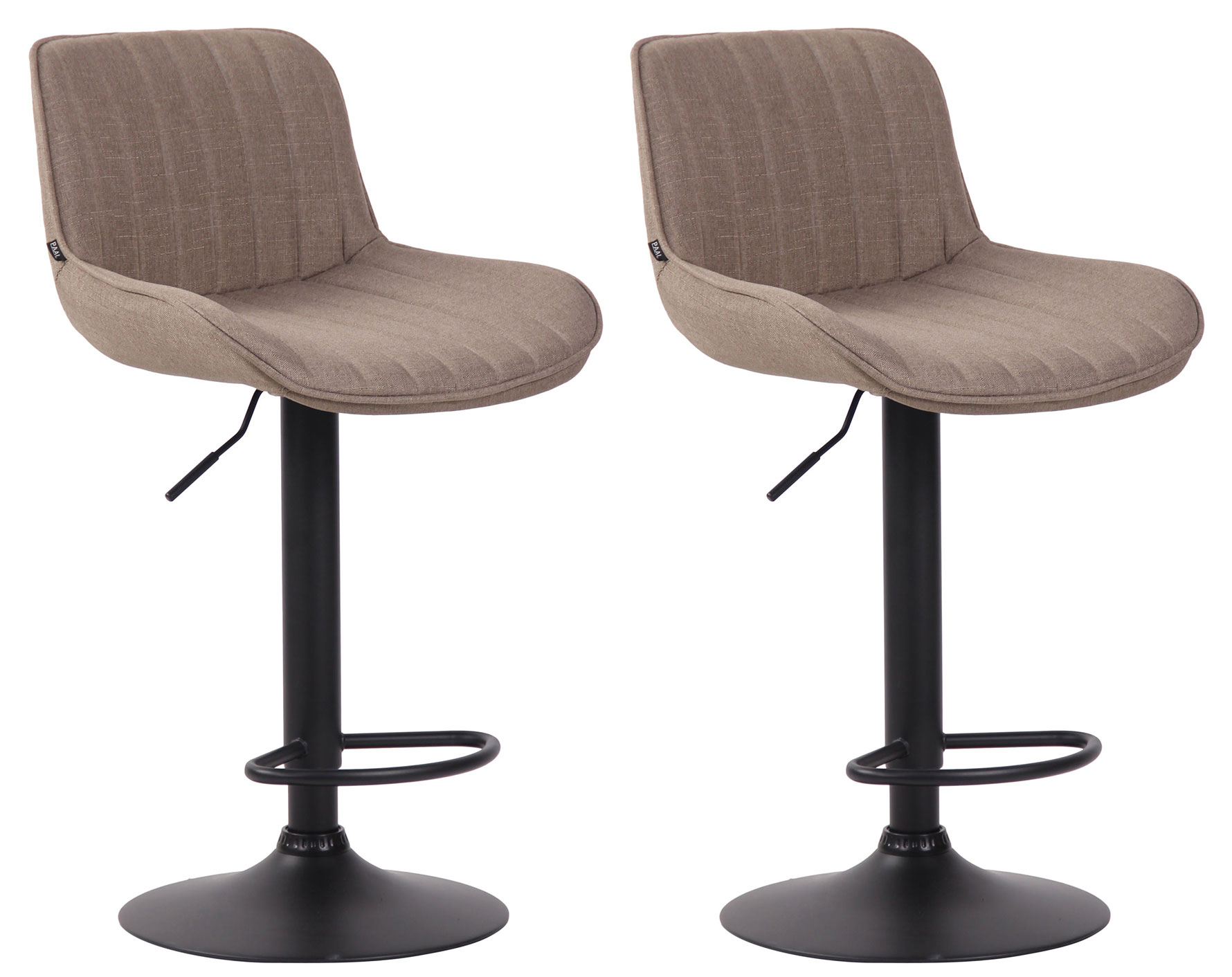 Set de 2 Taburetes de bar lentini en tela