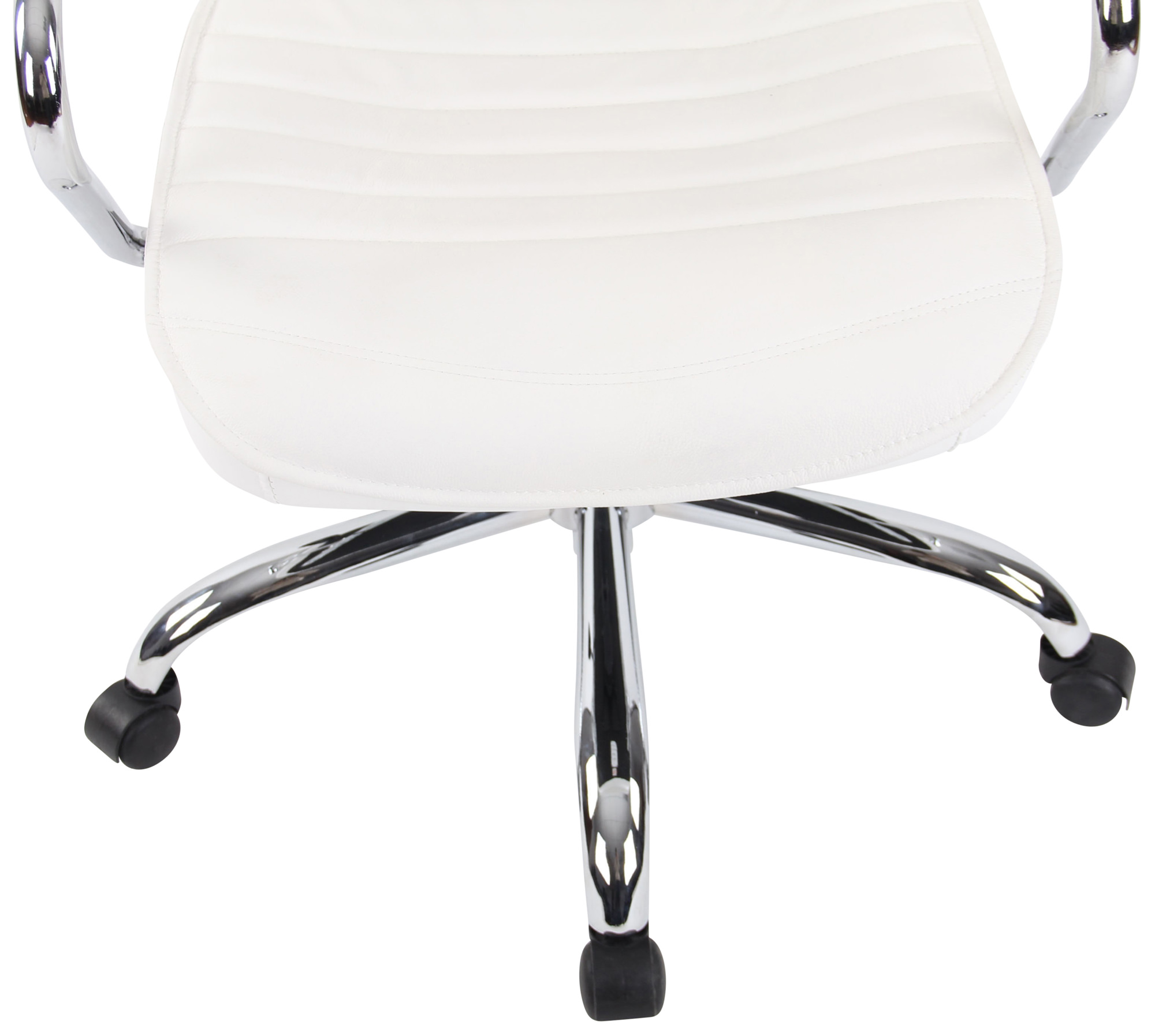 Silla de oficina Rako de piel auténtica