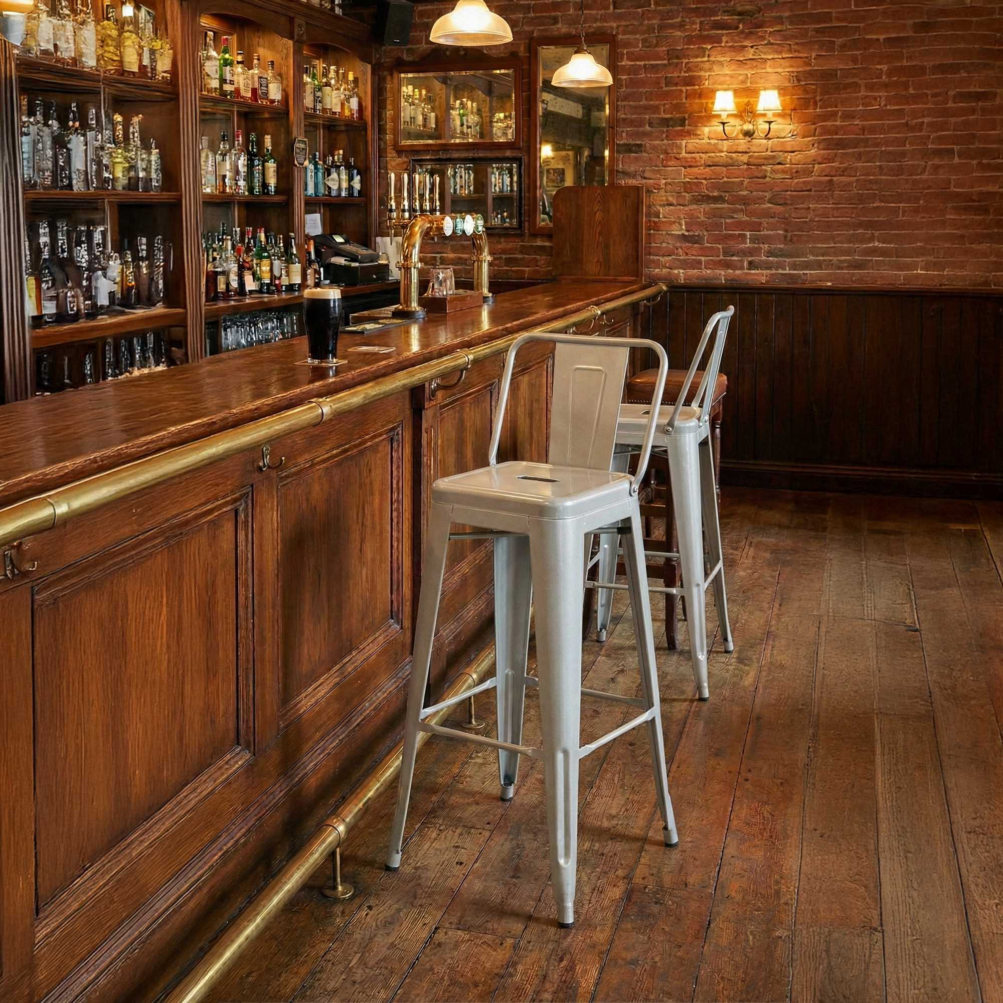 Juego de 2 Taburetes de Bar Mason