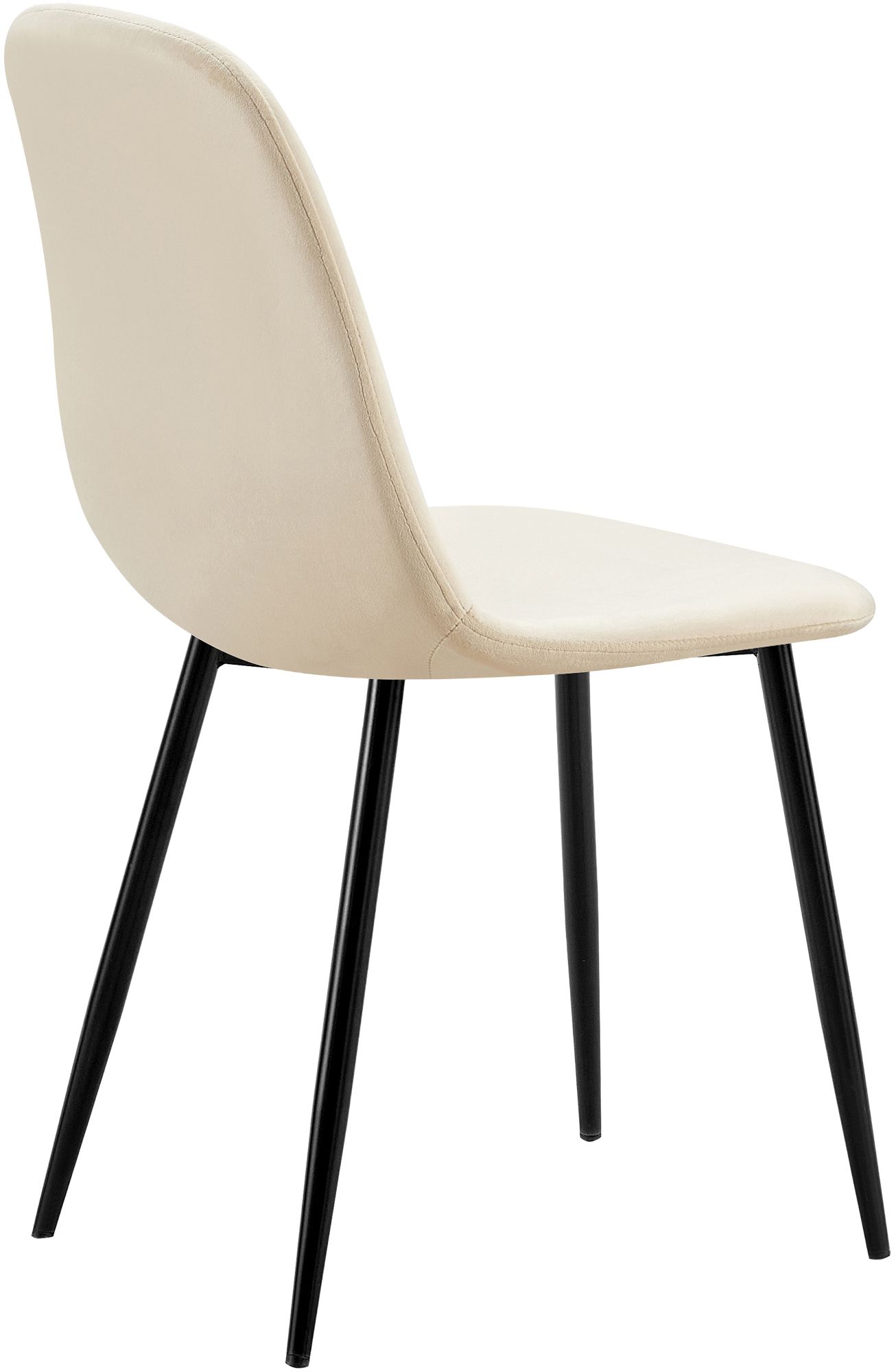 Juego de 4 sillas de comedor Baxter de terciopelo
