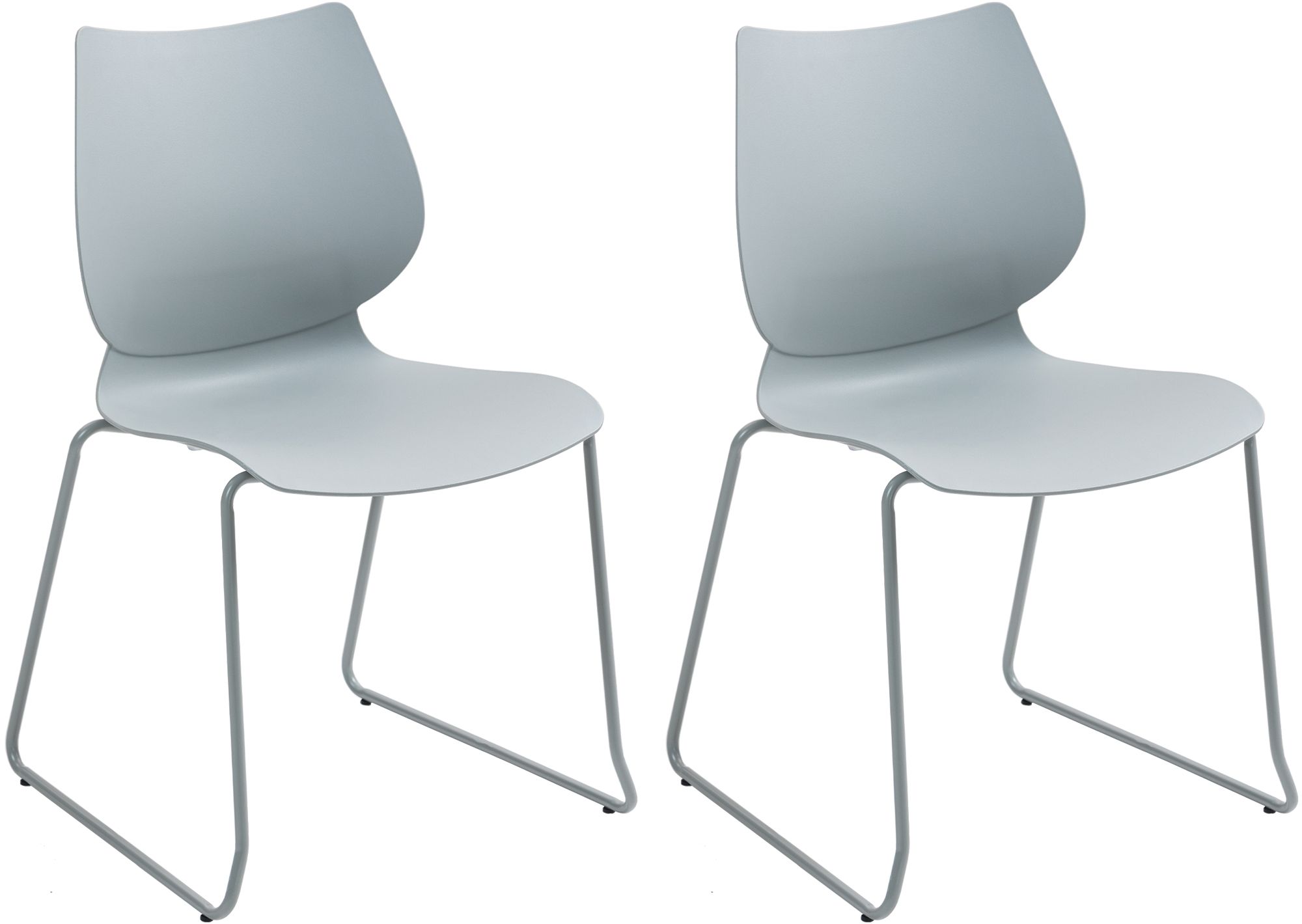 Set de 2 sillas apilables Houma