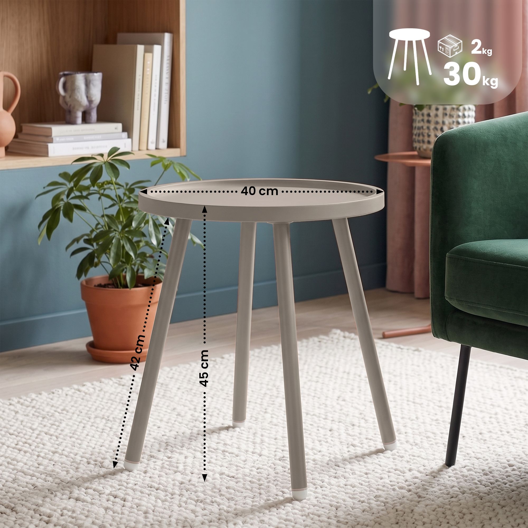 Mesa auxiliar Busan Ø 40 cm