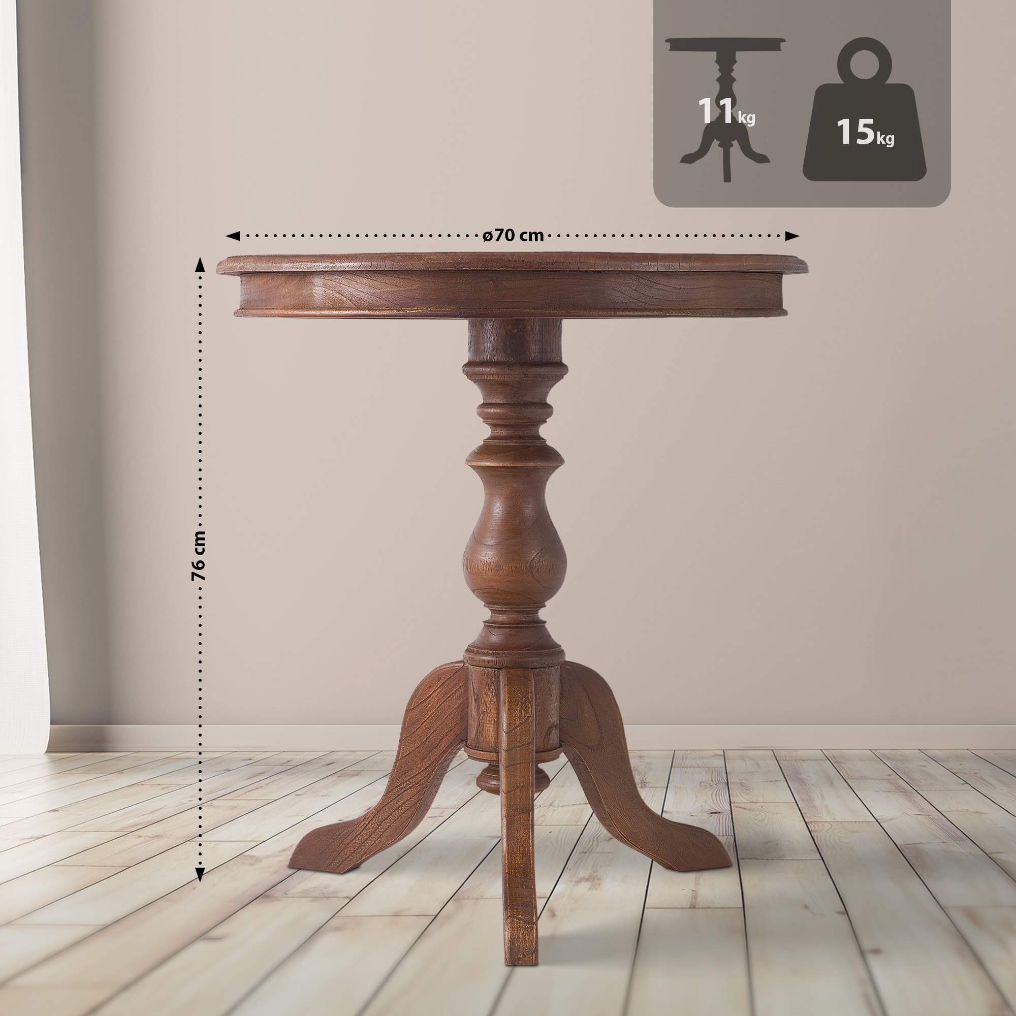 Mesa auxiliar Wiva 70 cm