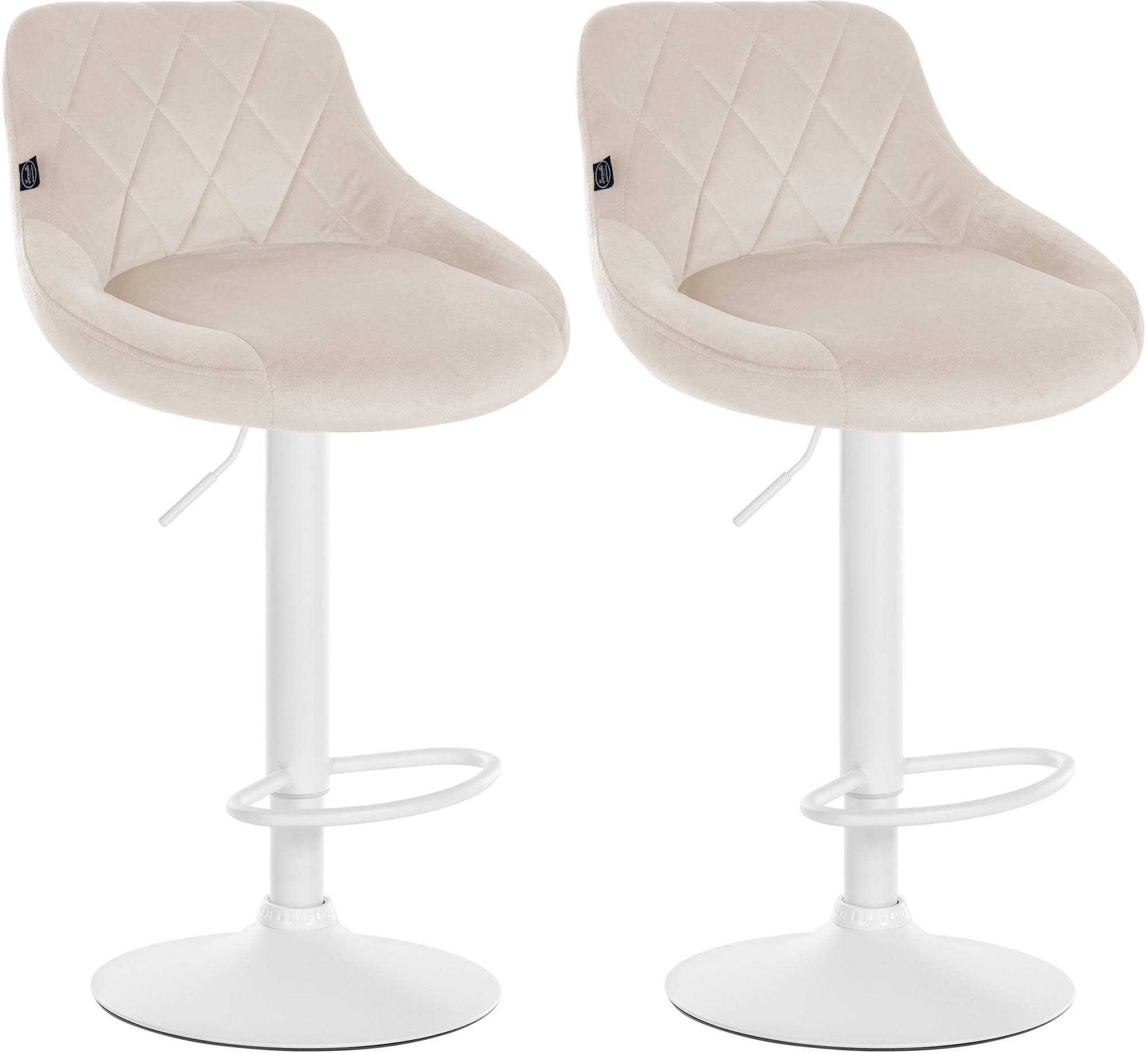 Set de 2 Taburetes Lazio en terciopelo