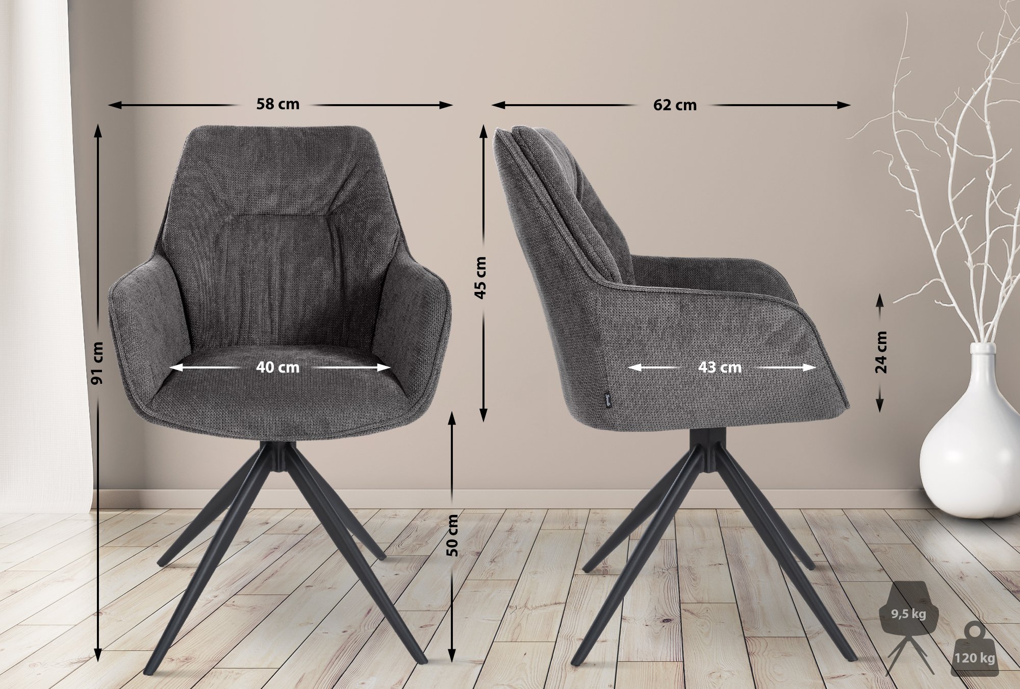 Silla de comedor Jules