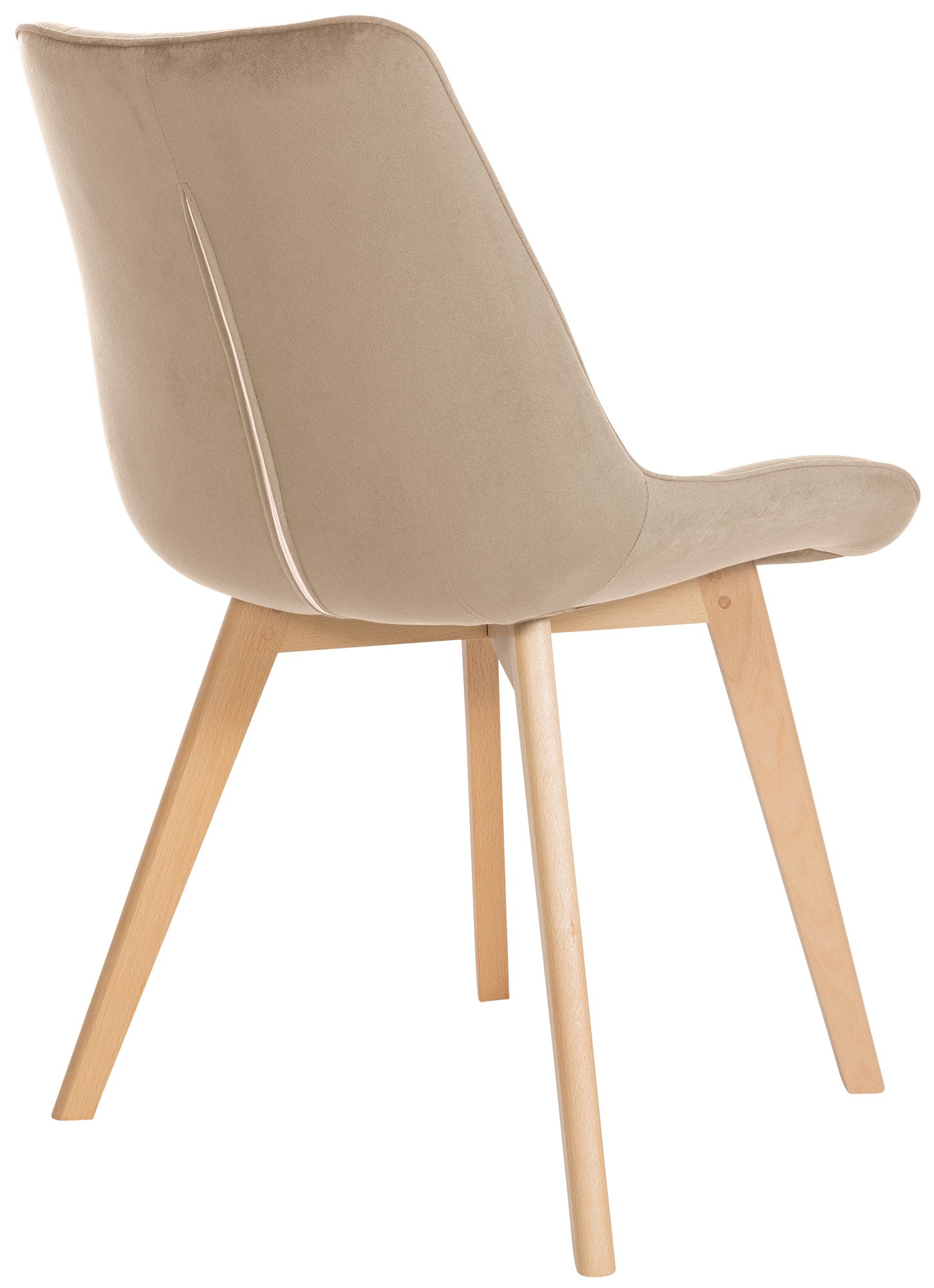 Silla de comedor Brook en terciopelo