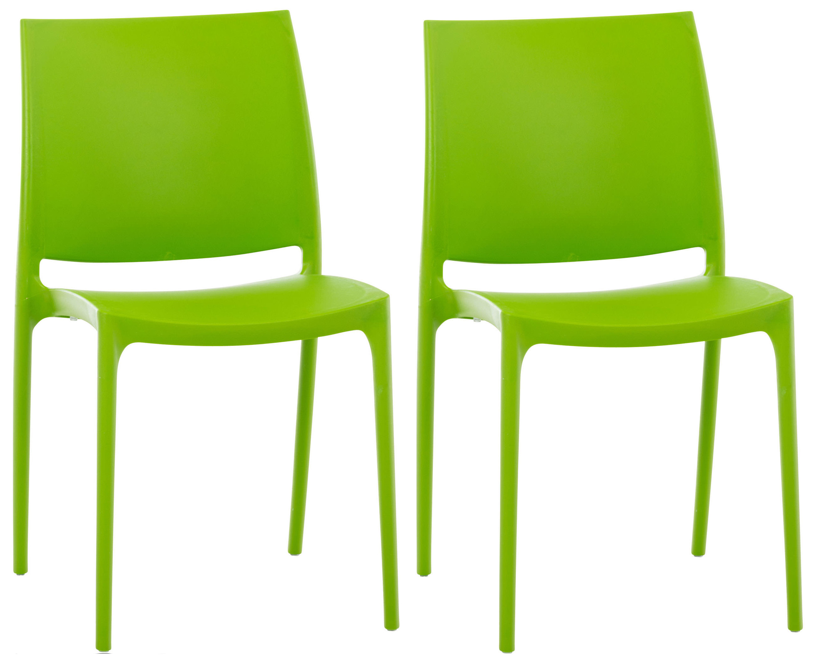 Set de 2 sillas apilables Maya