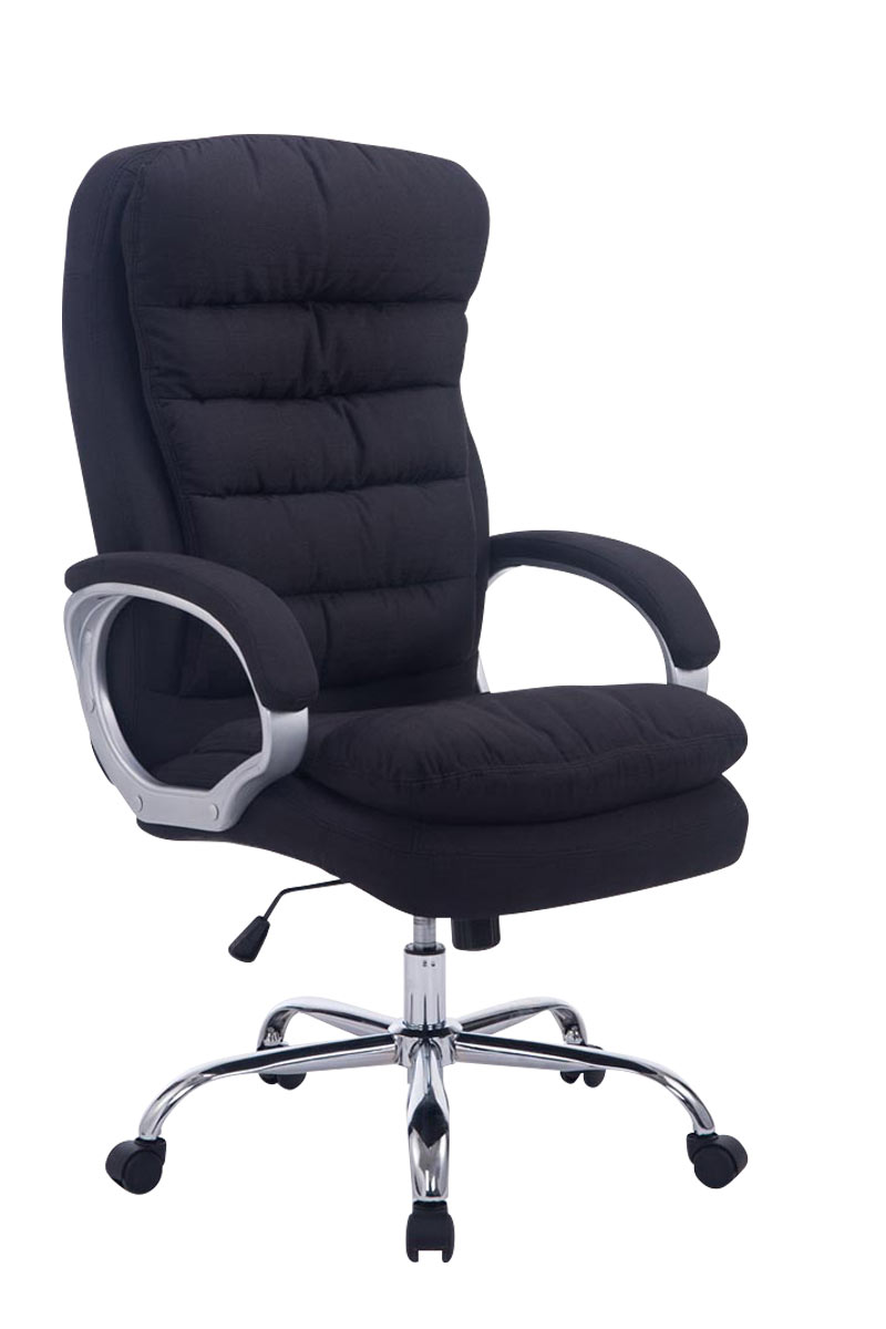 Silla de oficina XXL Vancouver tapizada en tela