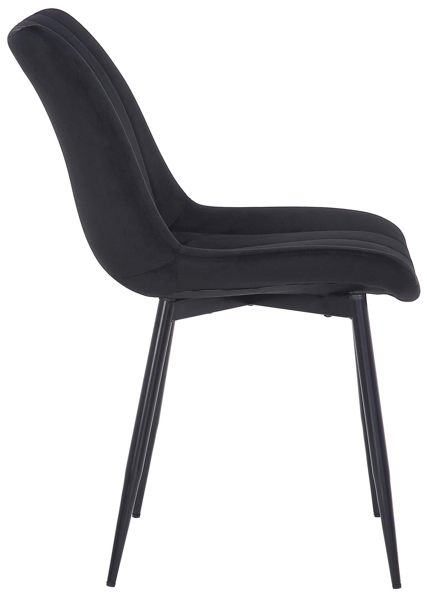 Silla de comedor Rahden en terciopelo