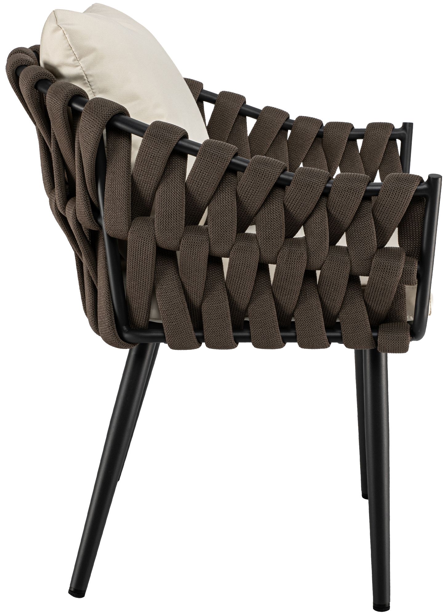 Sillon de jardin Naxos taupe con cojin de asiento