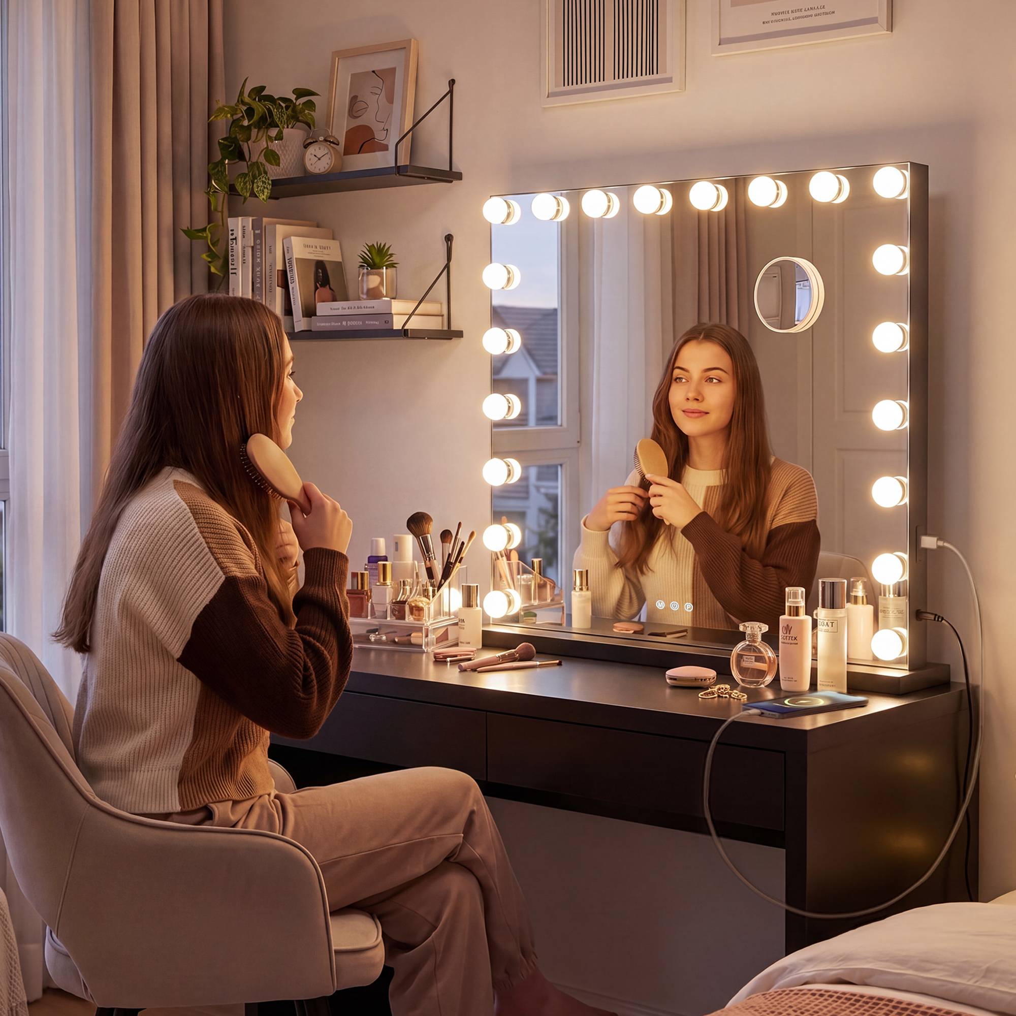 Espejo de Maquillaje Norlina con Bluetooth