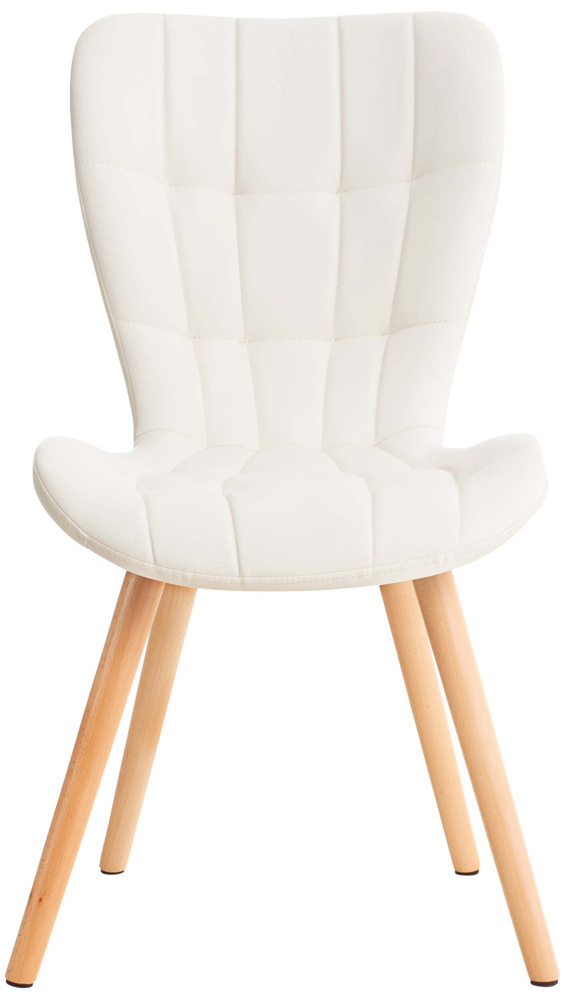 Silla de Comedor Elda Tapizada en Cuero Sintético