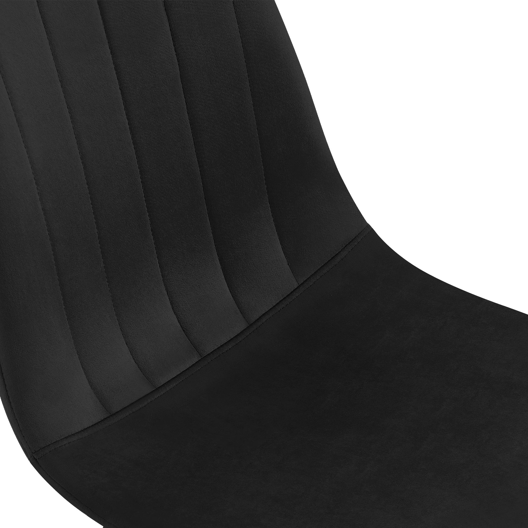 Silla de comedor Baxter de terciopelo