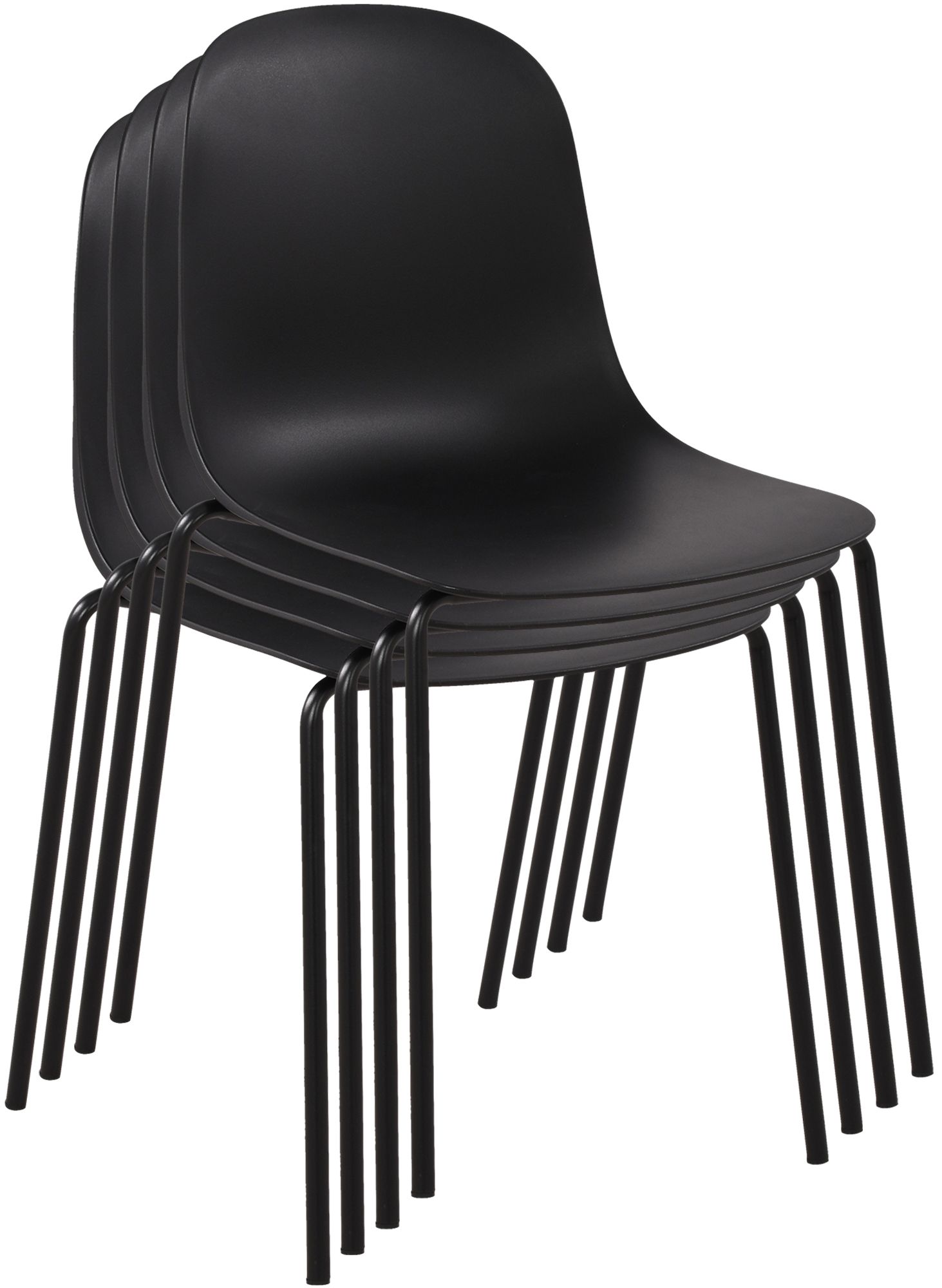 Conjunto de muebles de jardín Zeron con 4 sillas