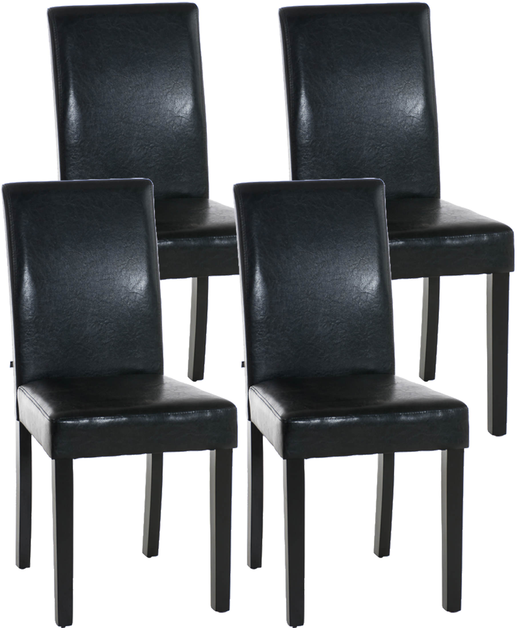 Set de 4 sillas de comedor Ina en polipiel