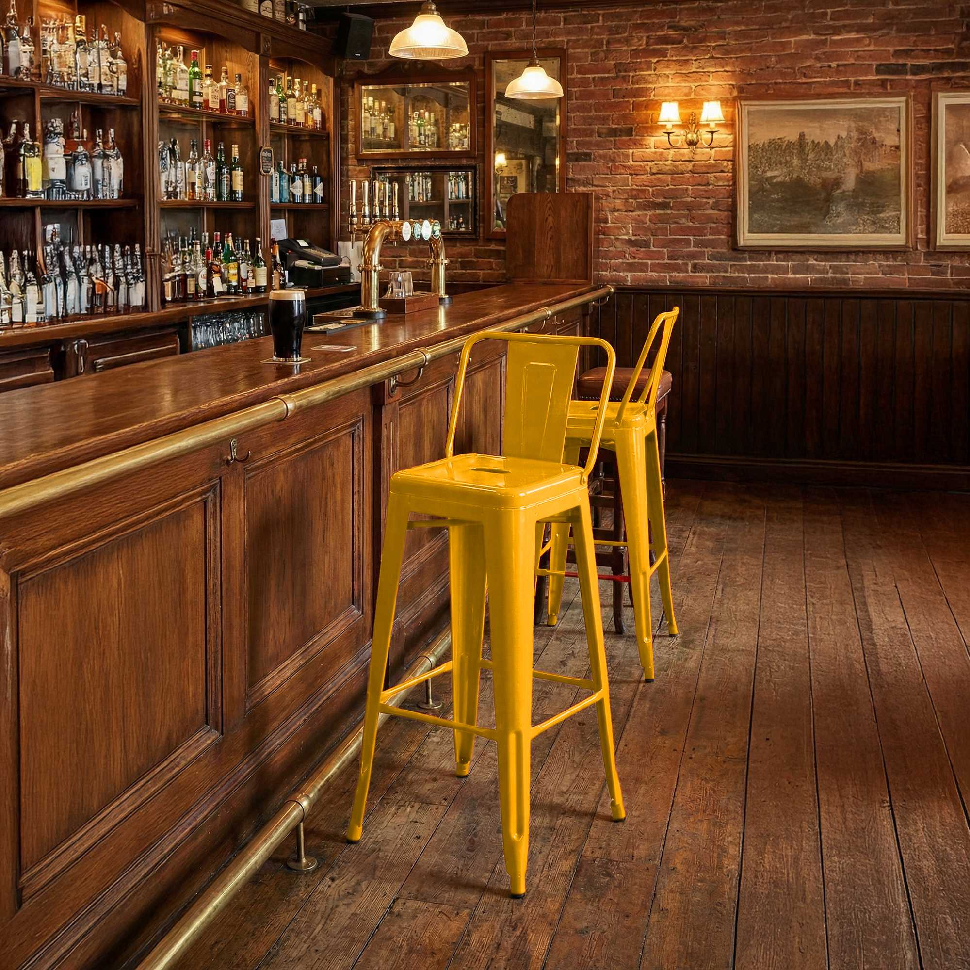 Juego de 2 Taburetes de Bar Mason