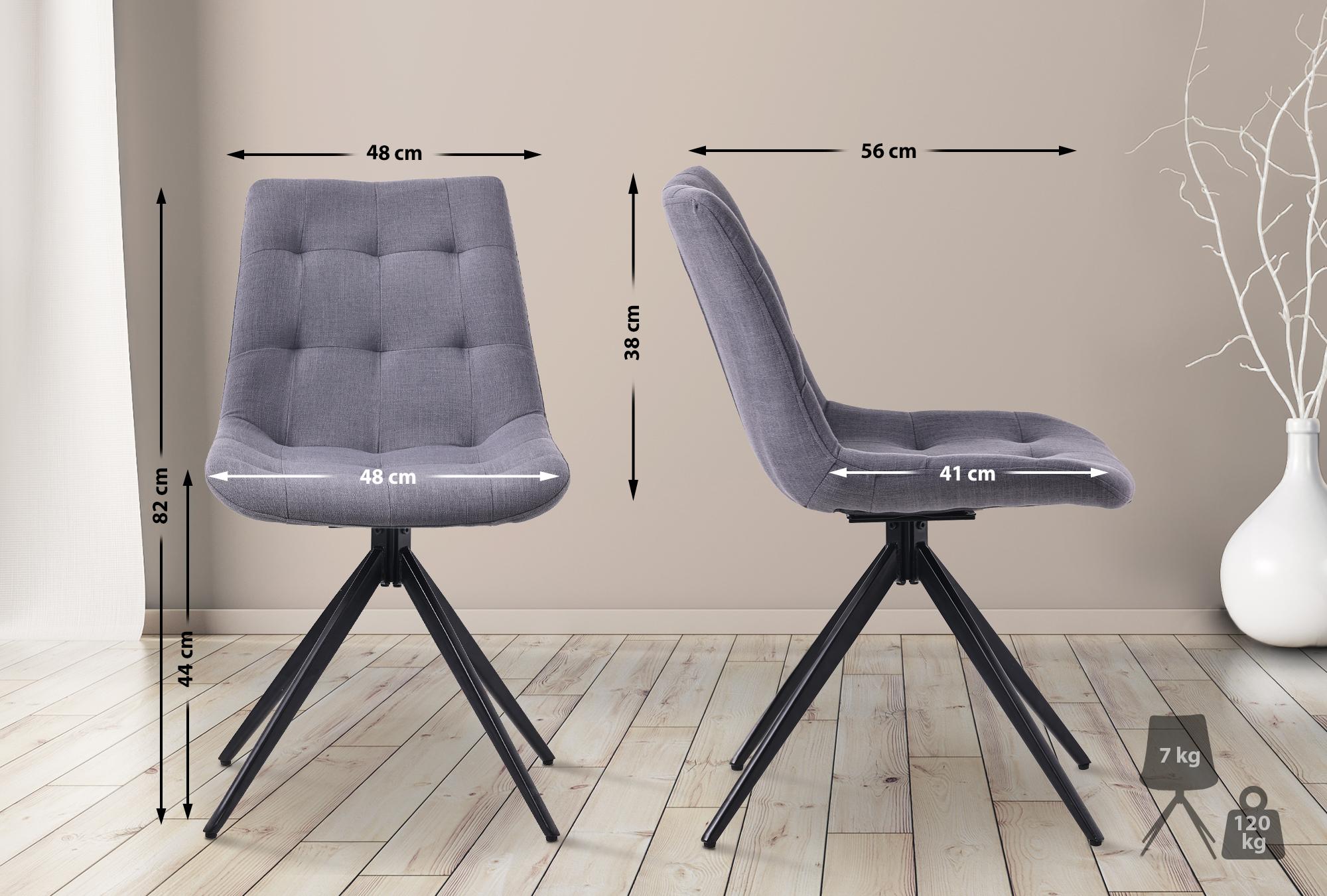 Lote de 2 sillas de comedor Merna