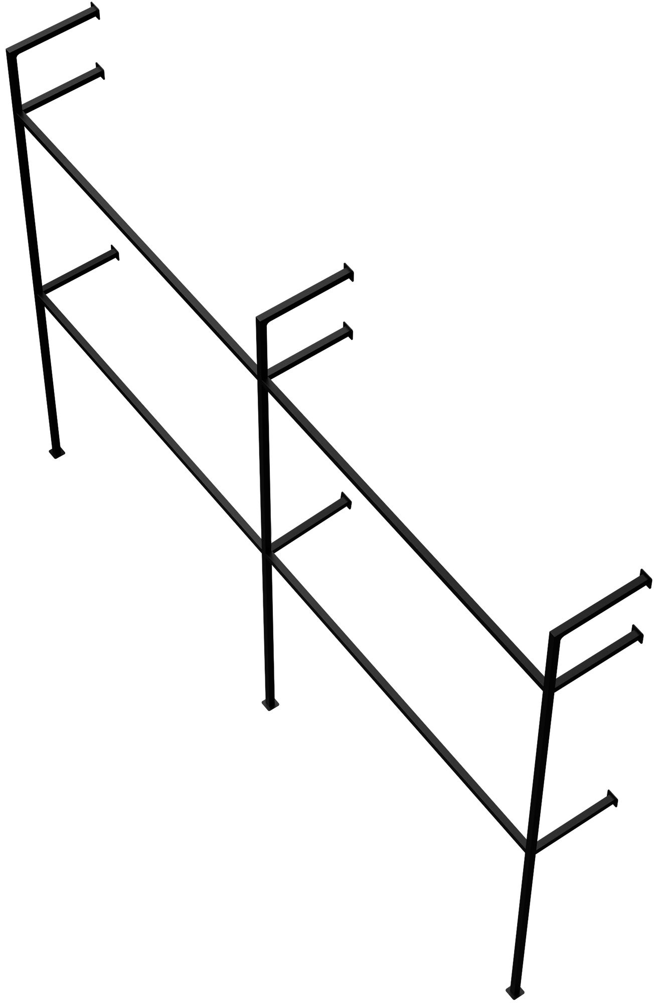 Perchero de pared Arundel, negro