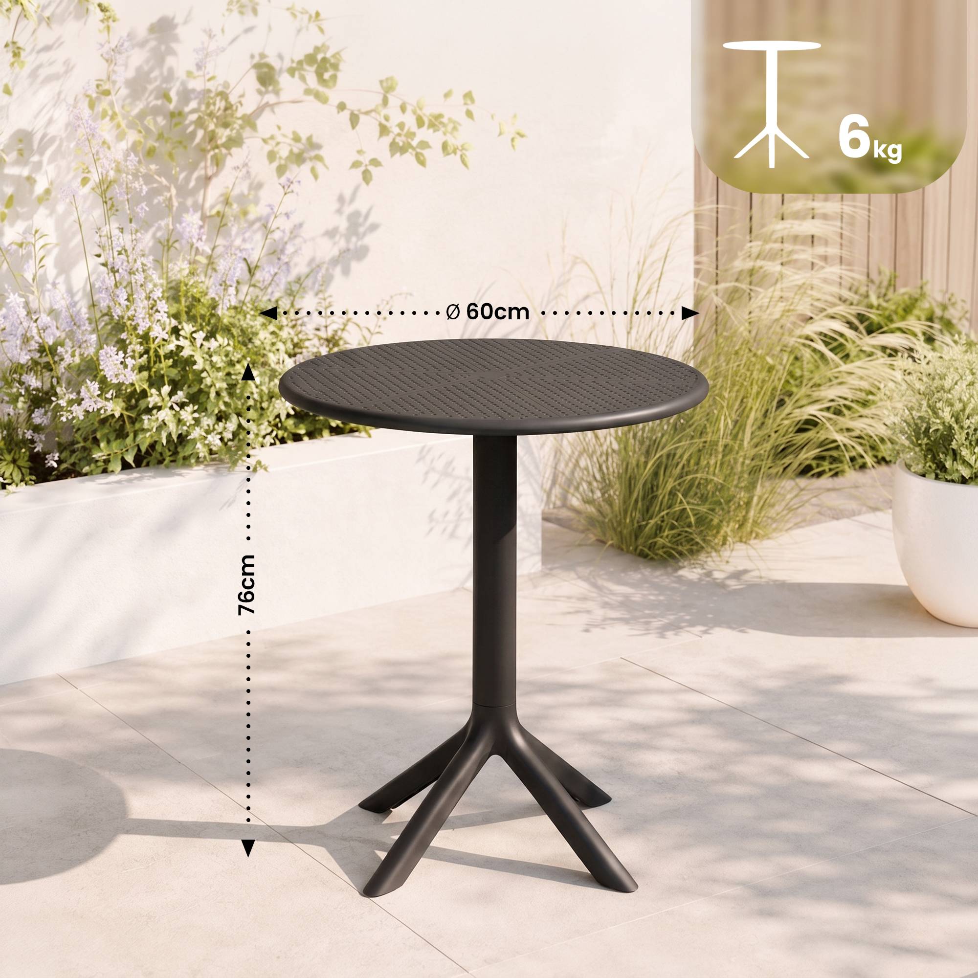 Mesa redonda Lacota de 60 cm