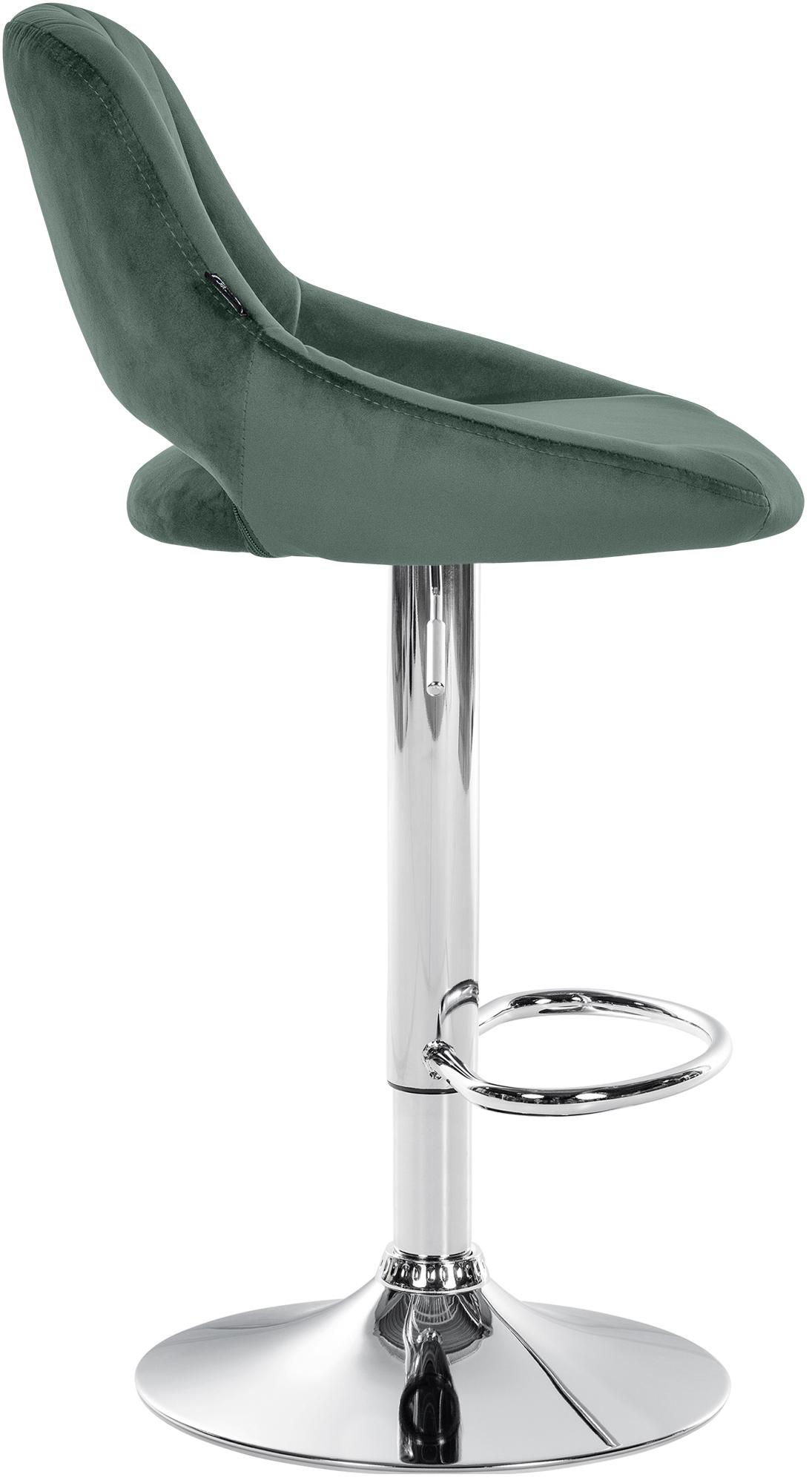 Taburete de bar Milet de terciopelo