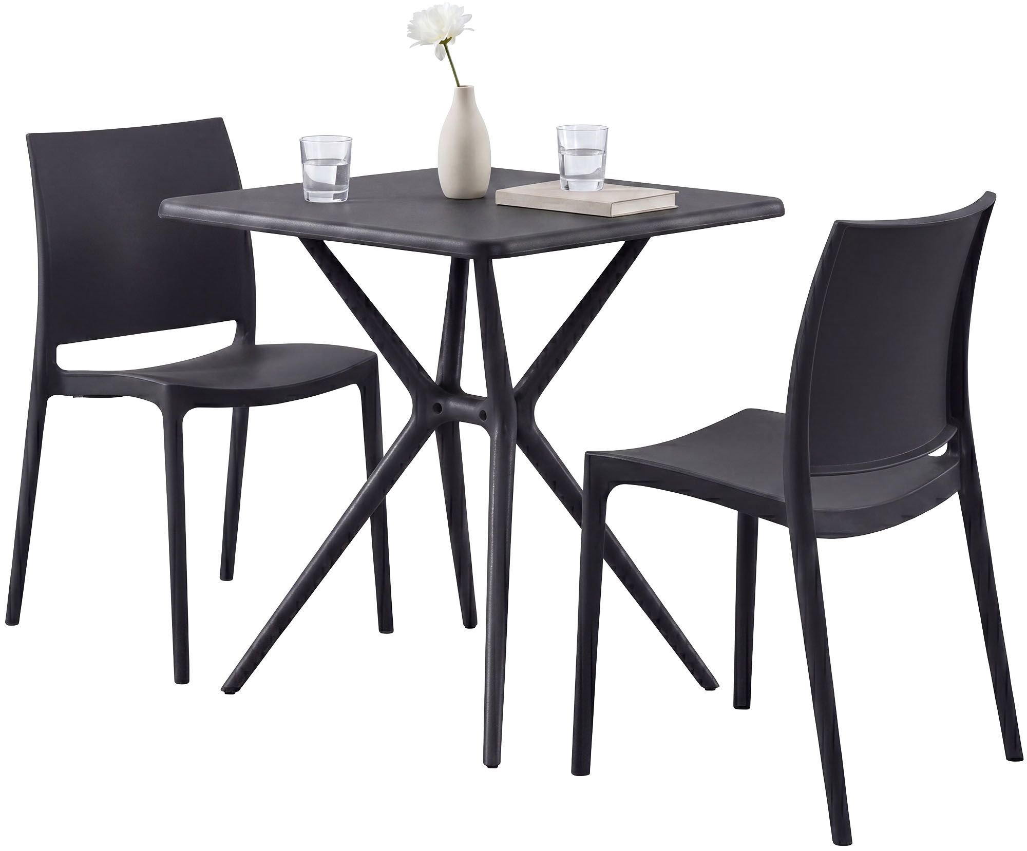 Conjunto de muebles de jardin Amino con 2 sillas