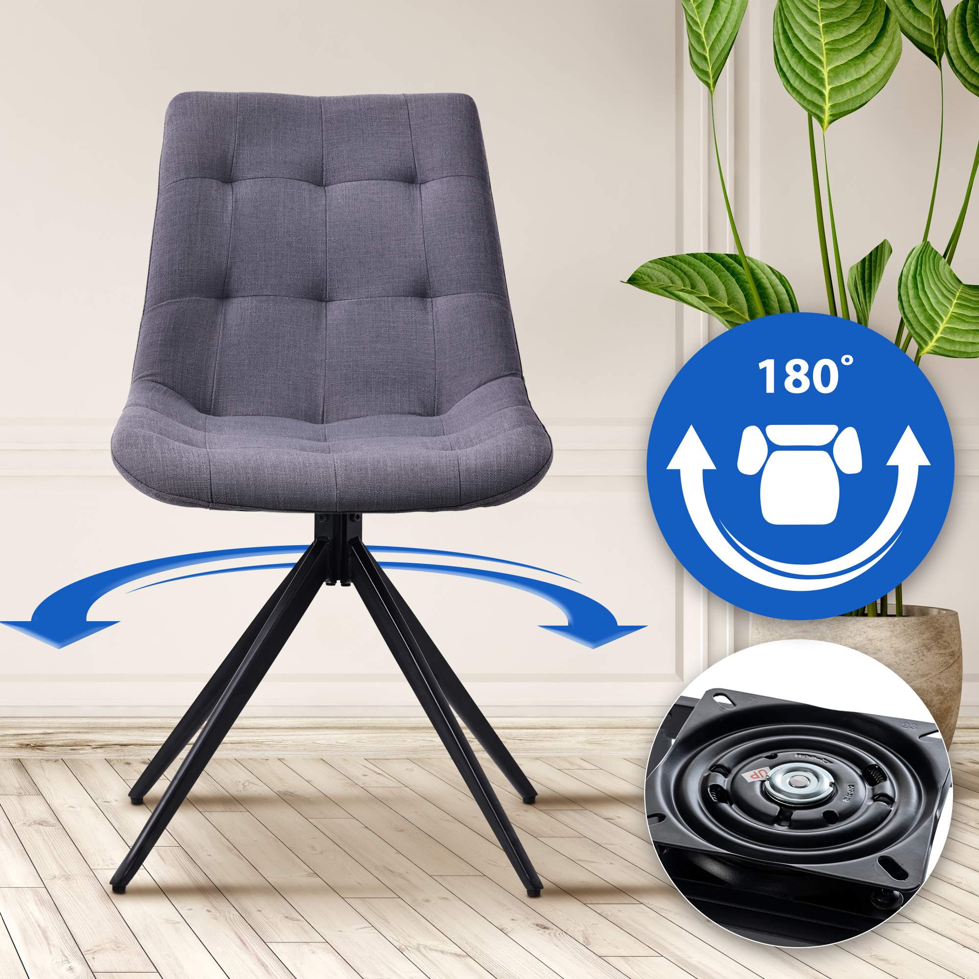 Lote de 2 sillas de comedor Merna