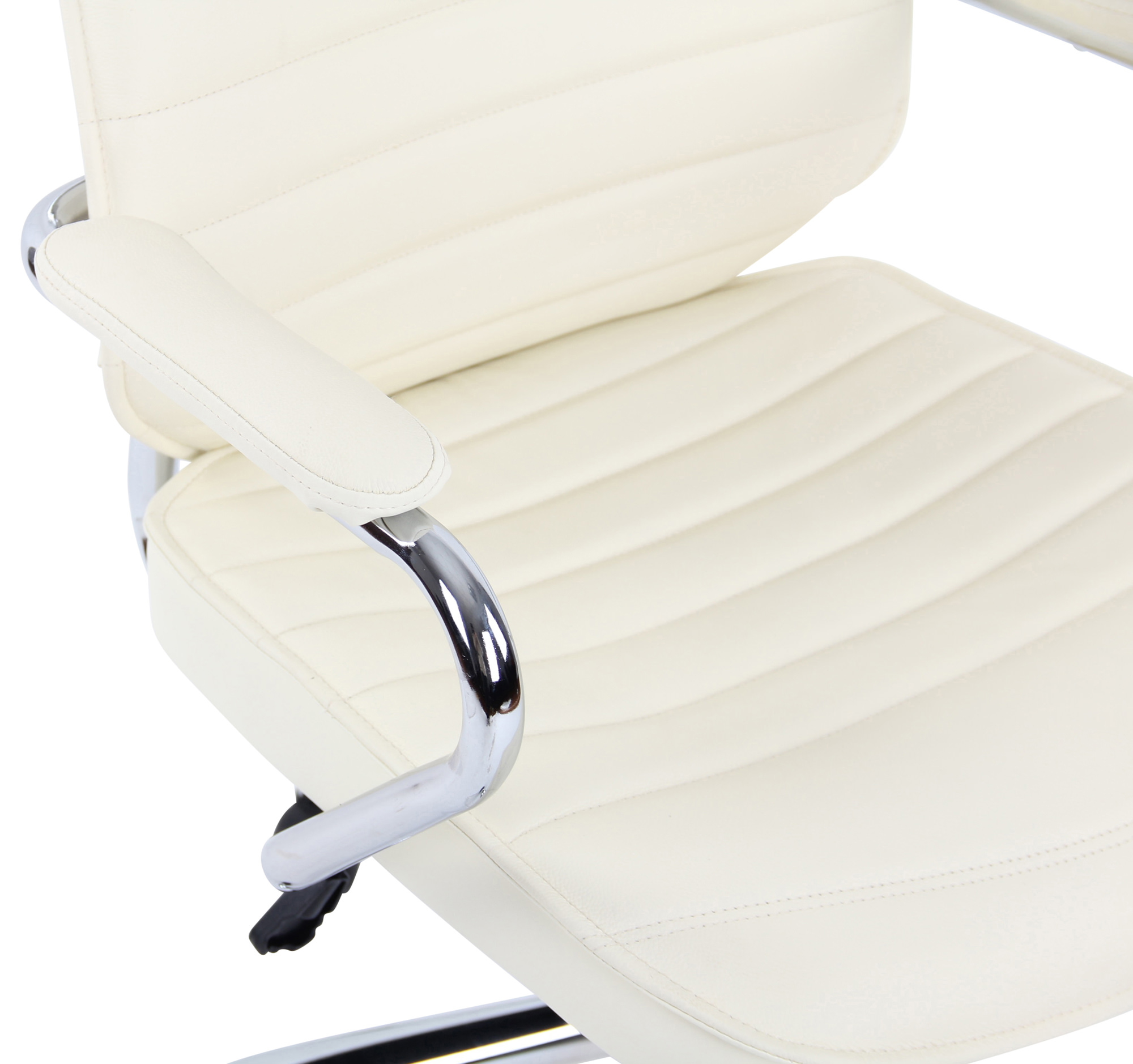 Silla de oficina Rako de piel auténtica