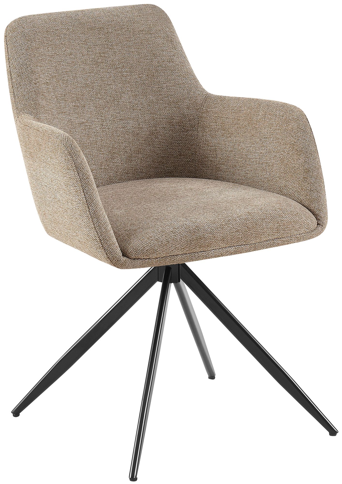 Silla de comedor Olema tapizada en tela
