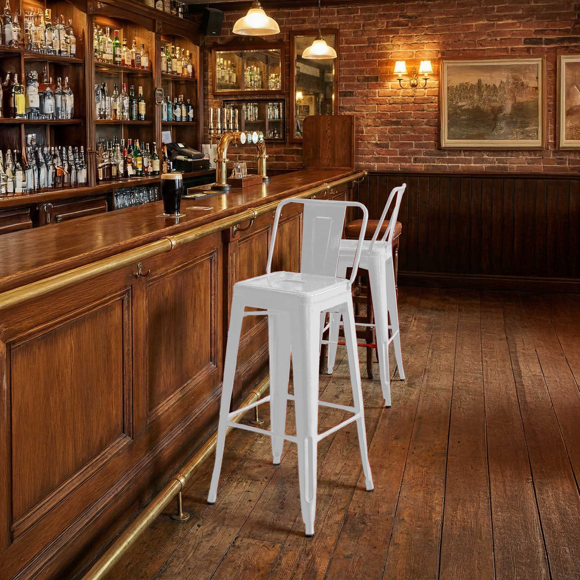 Juego de 4 taburetes de bar Mason