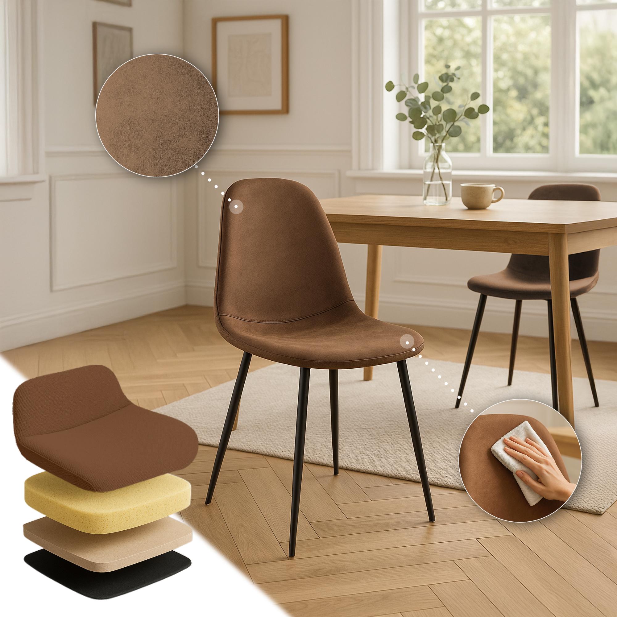 Conjunto de 4 sillas de comedor Napier