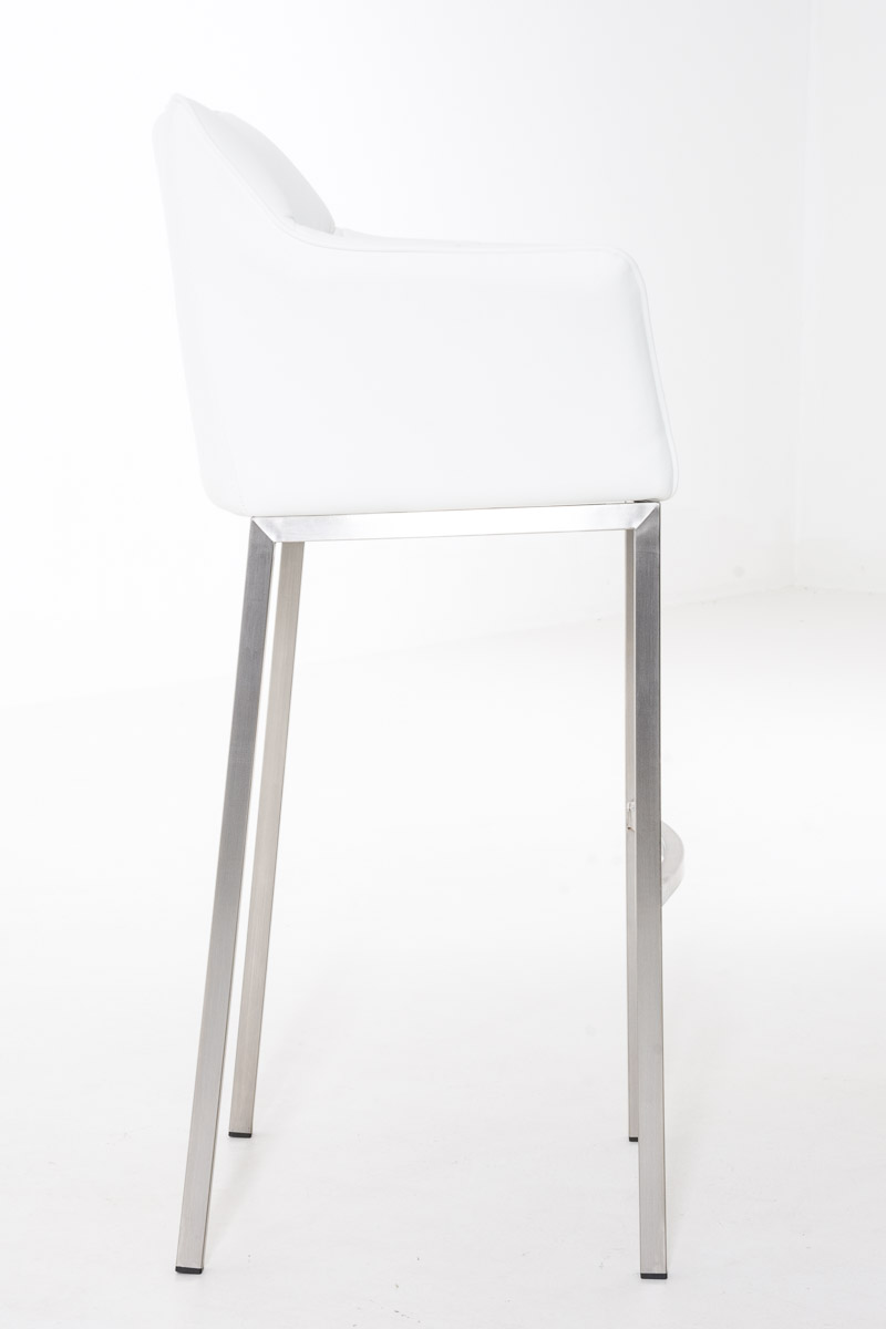 Taburete de bar Damaso cuero sintético con base de cuatro patas