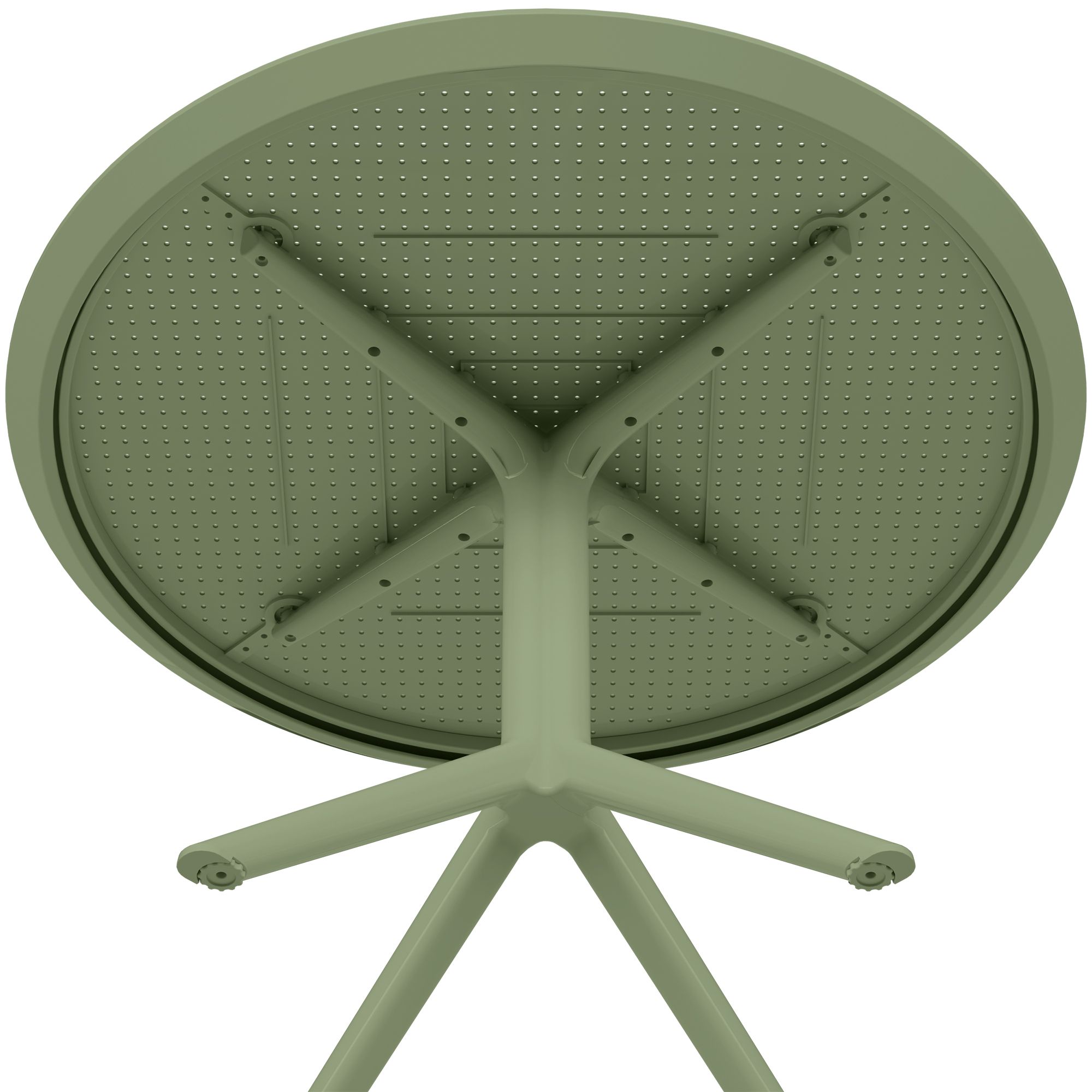 Mesa Redonda Sky para Jardín y Terraza, Diametro 105 cm - Diseño Moderno Exterior