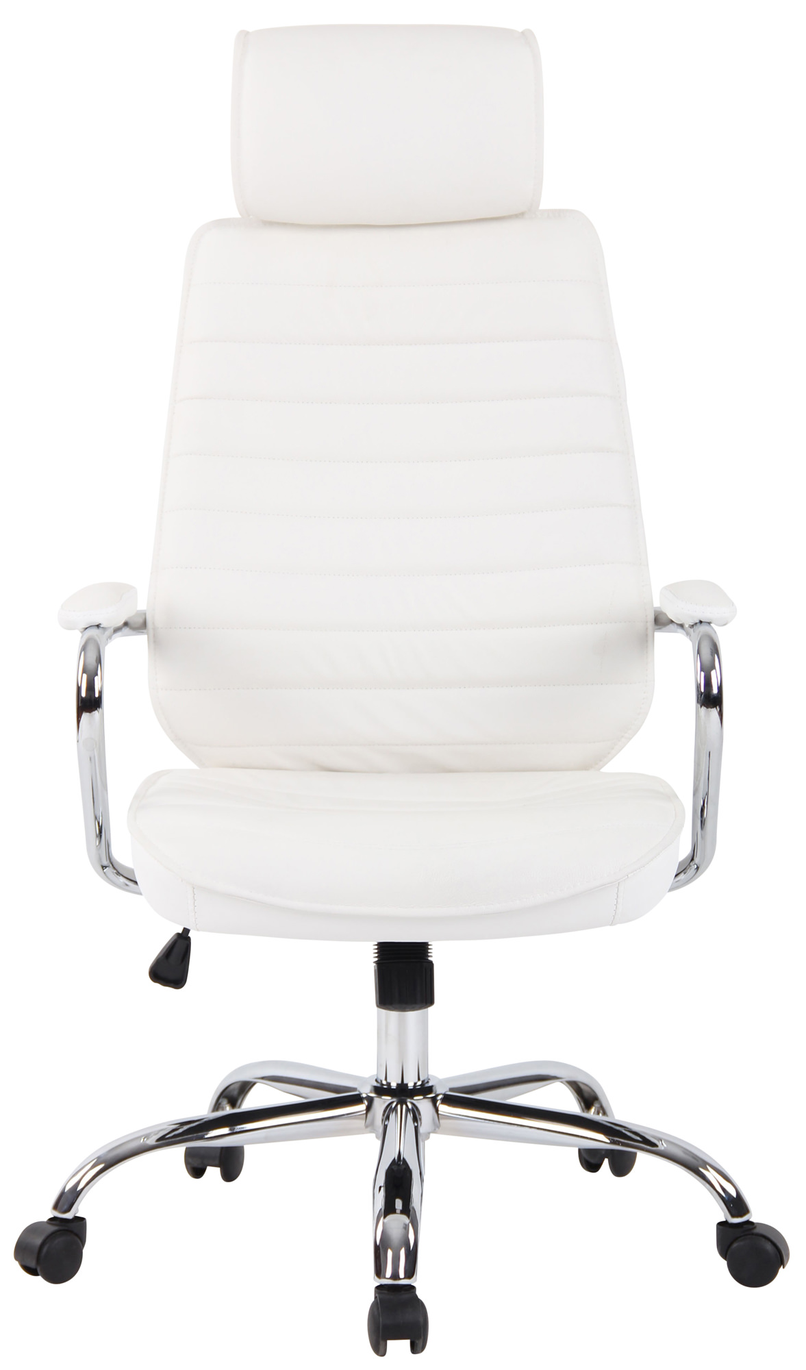 Silla de oficina Rako de piel auténtica