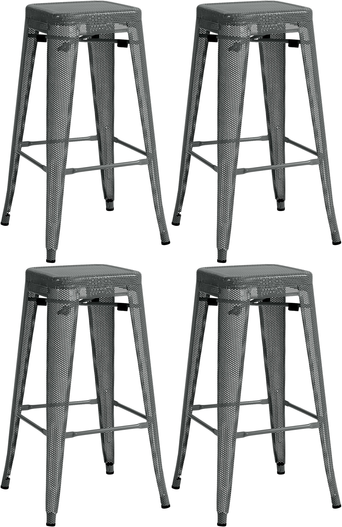 Set de 4 Taburetes de bar Fletcher