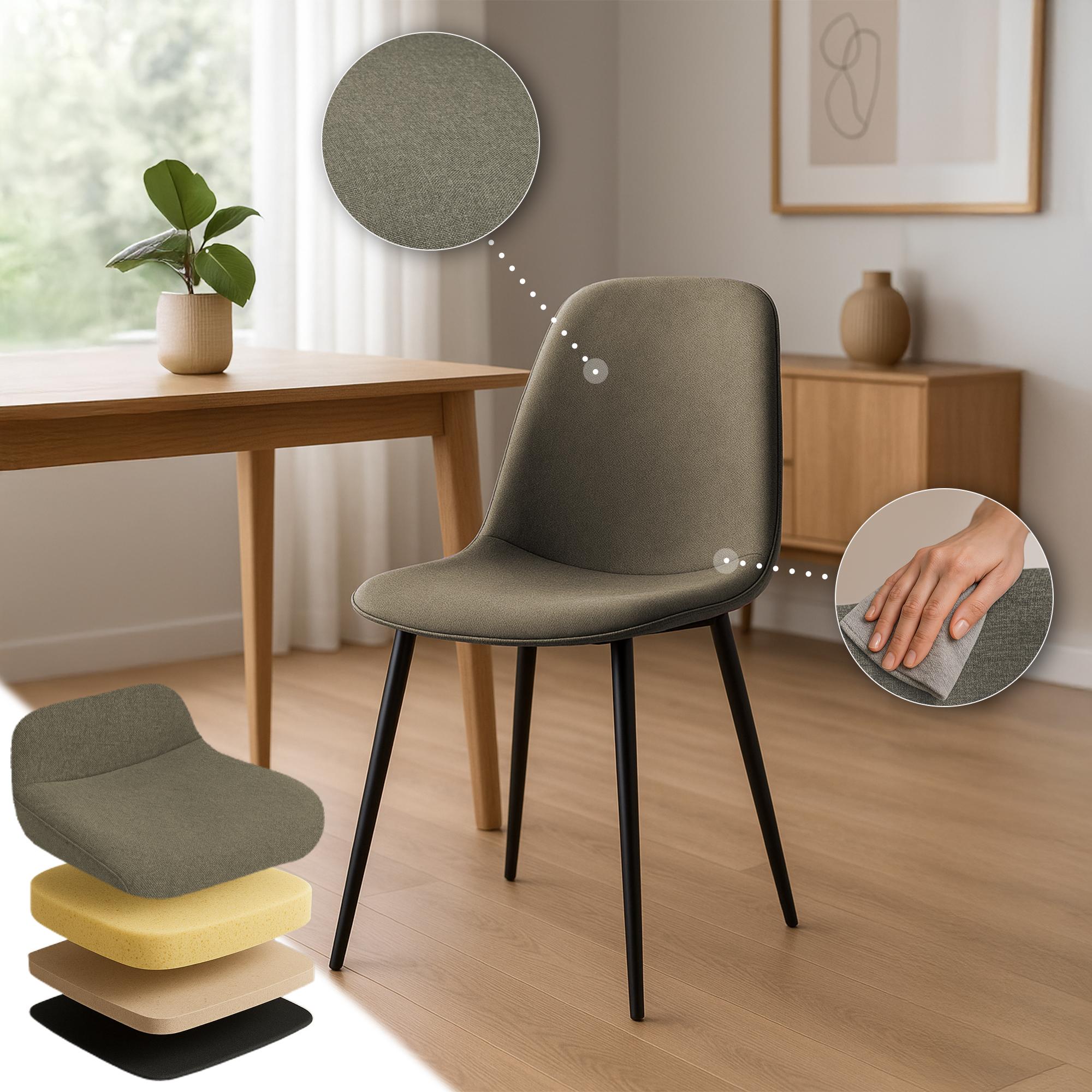 Juego de 2 Sillas de Comedor Maryam
