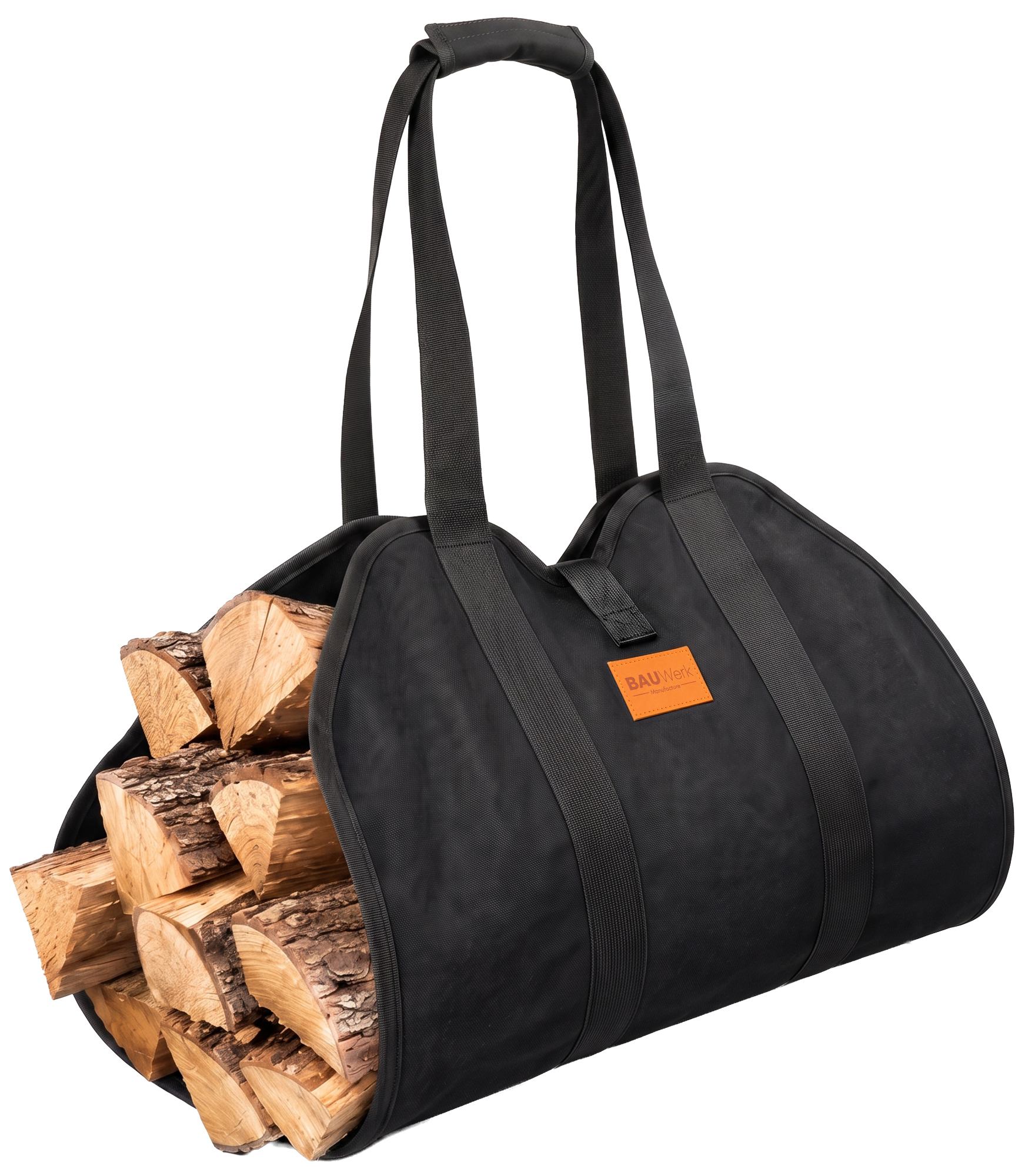 Bolsa para leña Trondheim robusta y práctica para almacenar y transportar troncos fácilmente