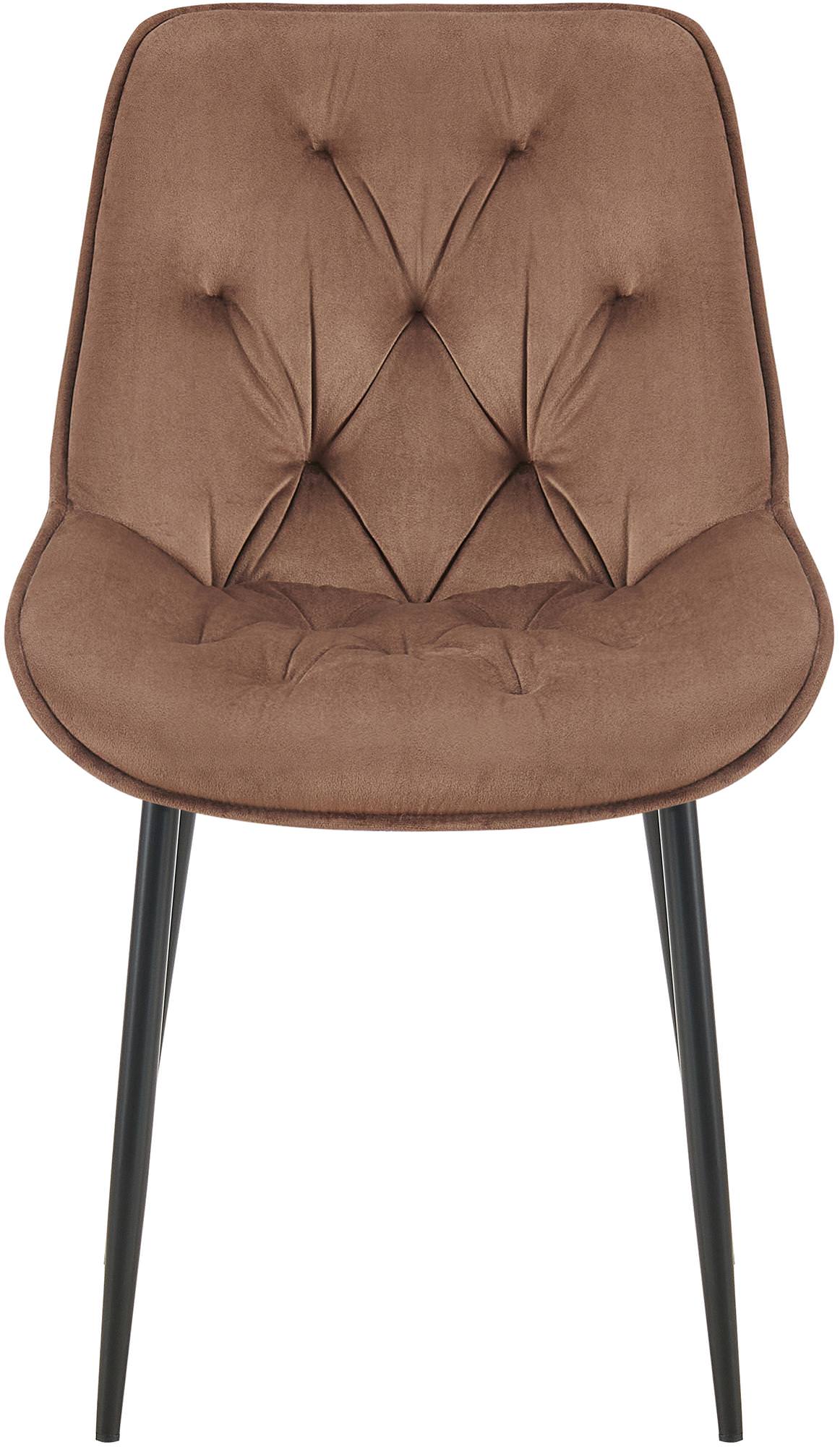 Silla de comedor Wallace de terciopelo