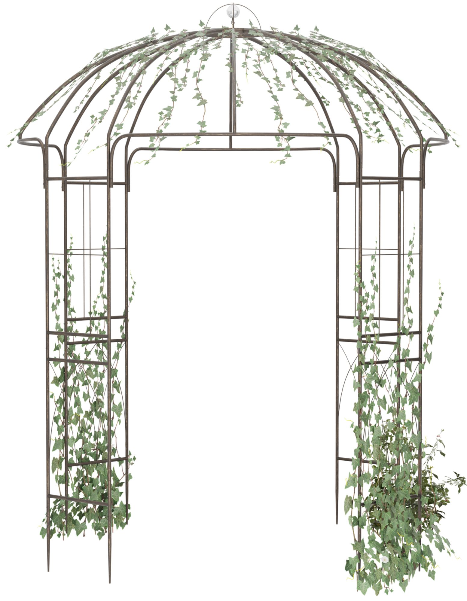 Cenador de jardín Keira con soporte para plantas trepadoras