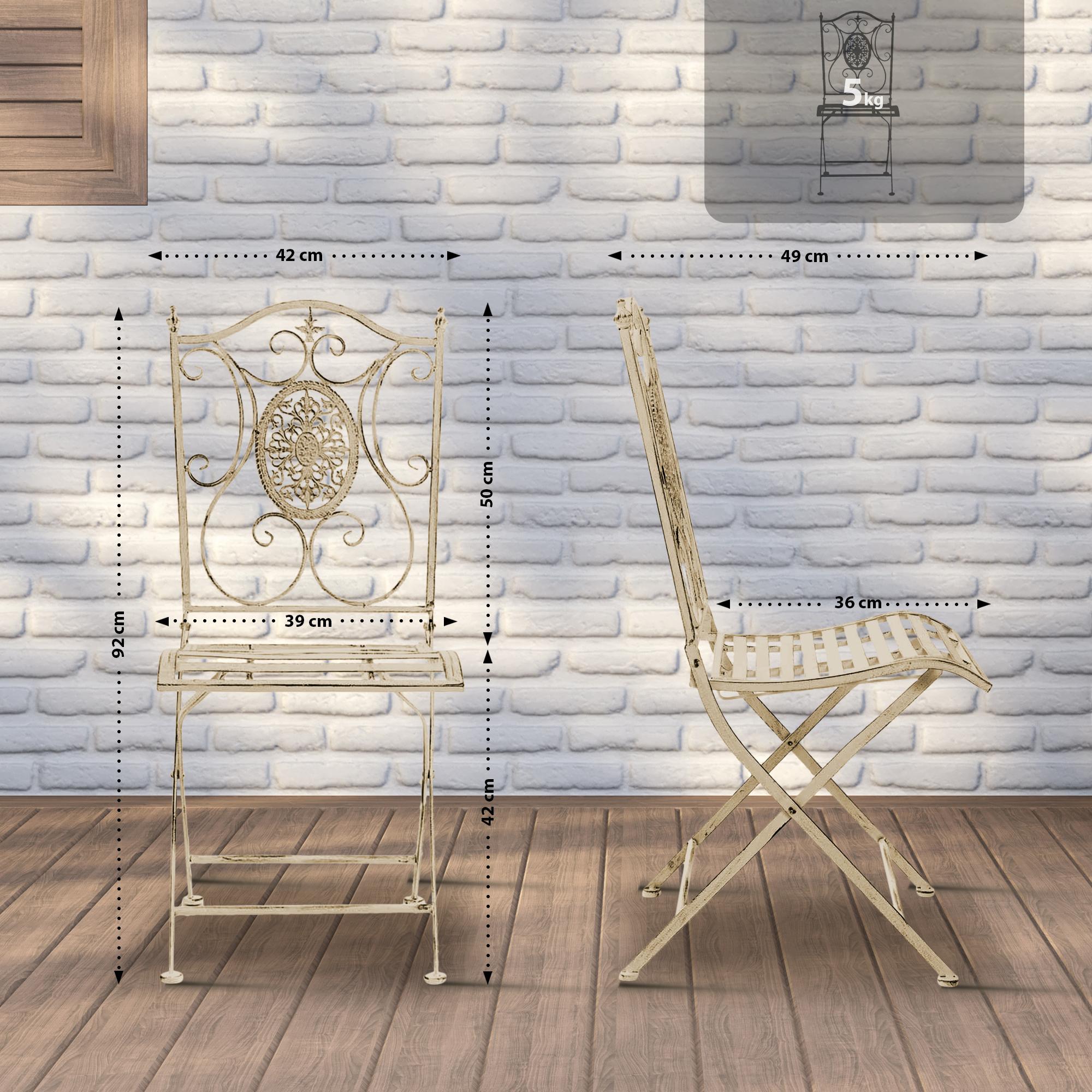 Pack de 2 sillas de jardín Sibell plegables