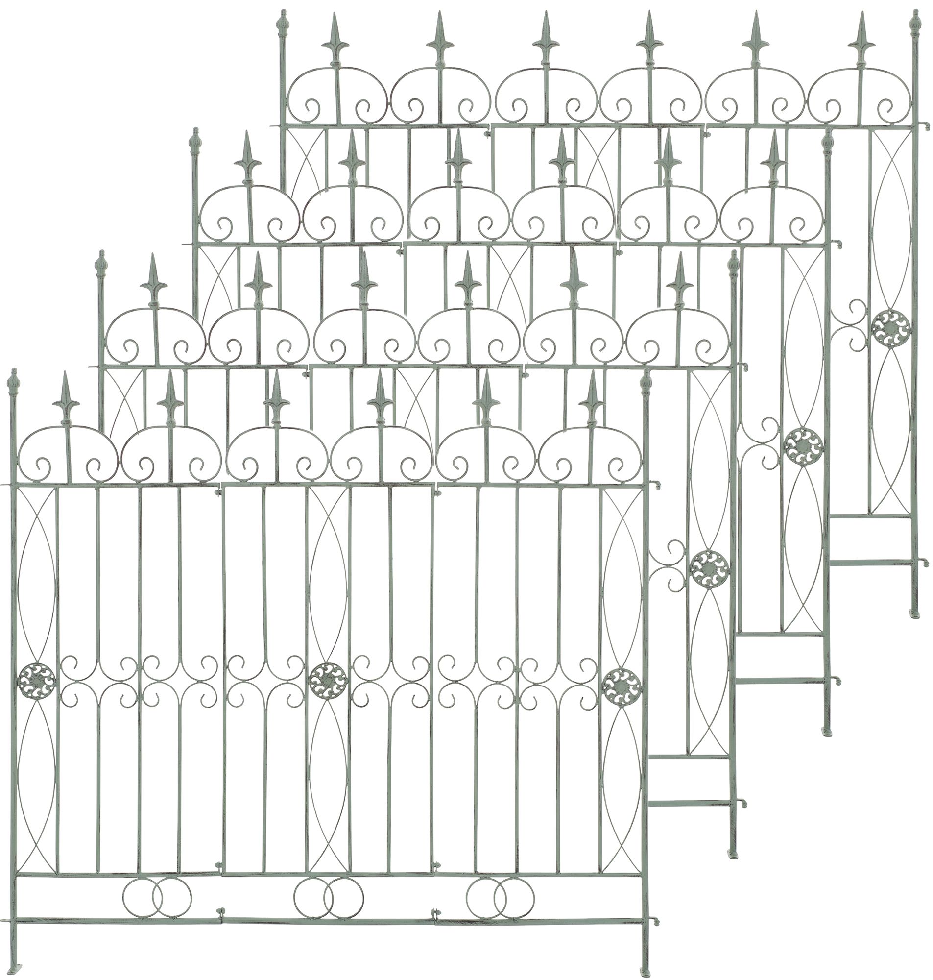 Set de 4 vallas de jardín Mangold
