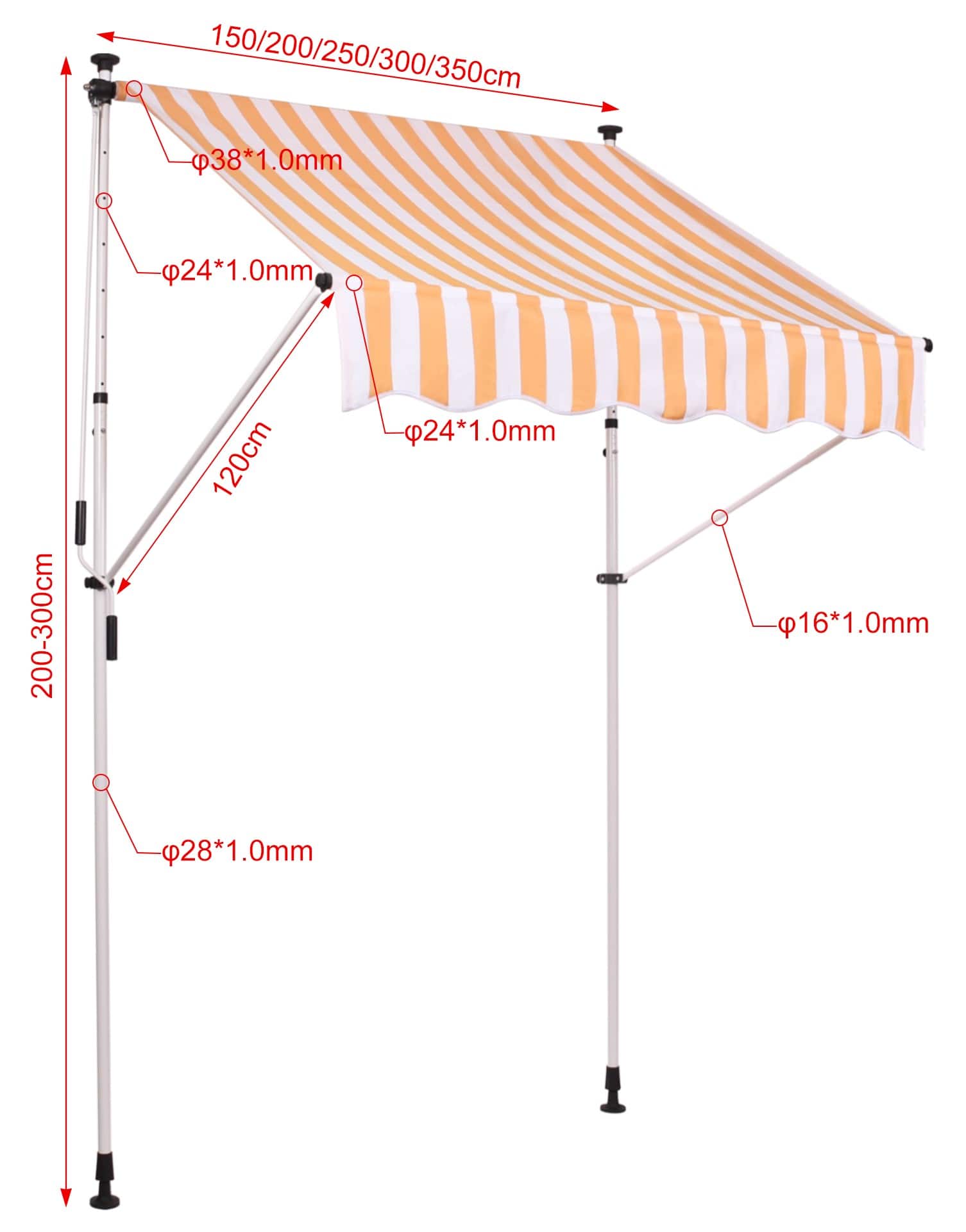 Toldo ajustable Westerly
