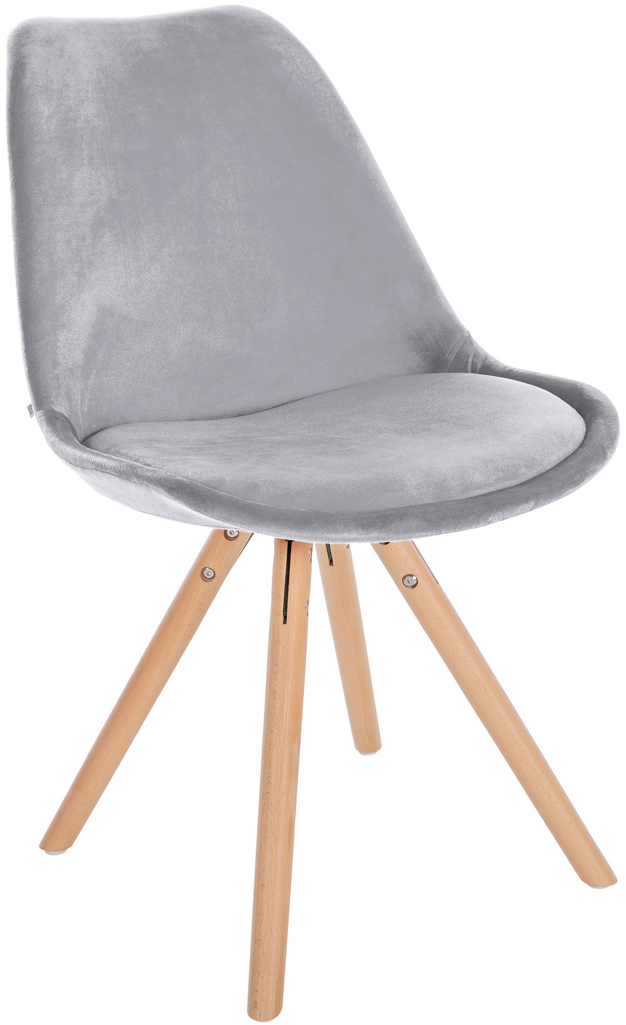Silla de salón Sofia tapizada en terciopelo
