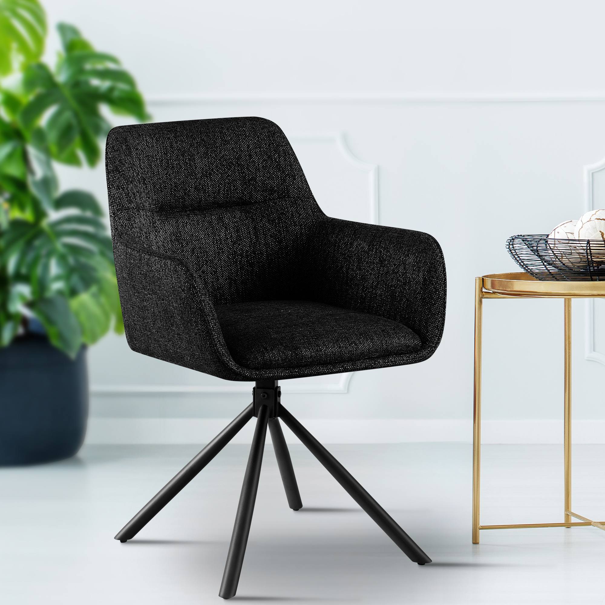 Silla de tela Tipton