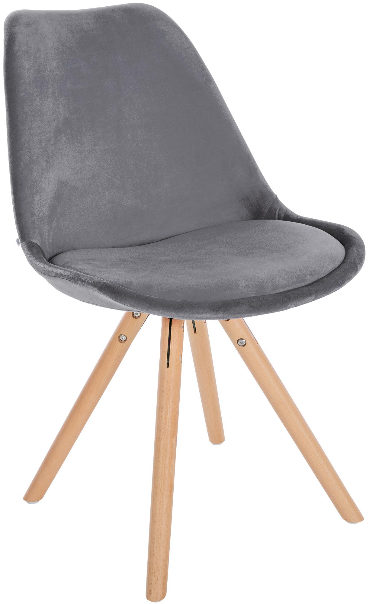 Silla de salón Sofia tapizada en terciopelo