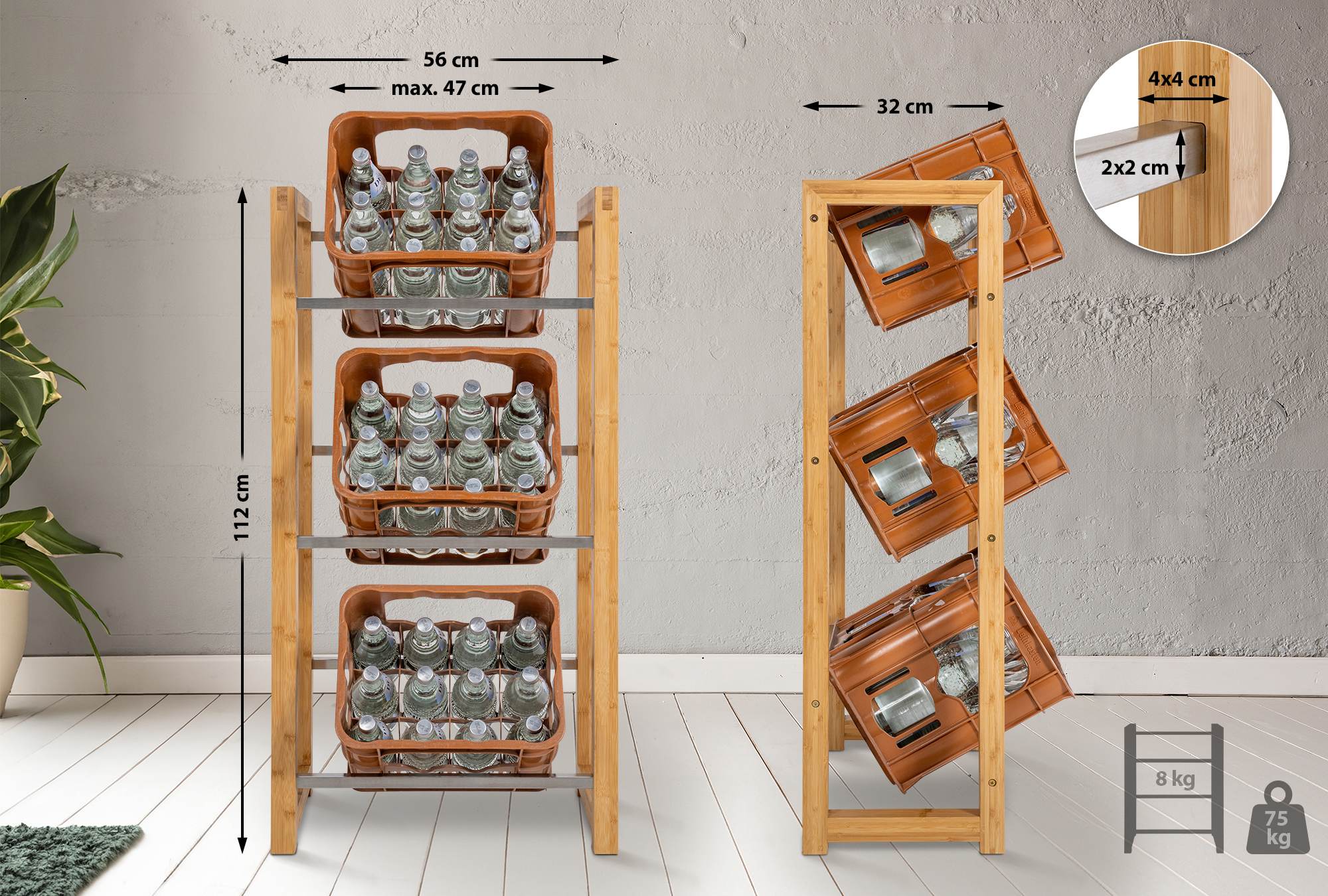 Estantería para cajas de bebidas Robin