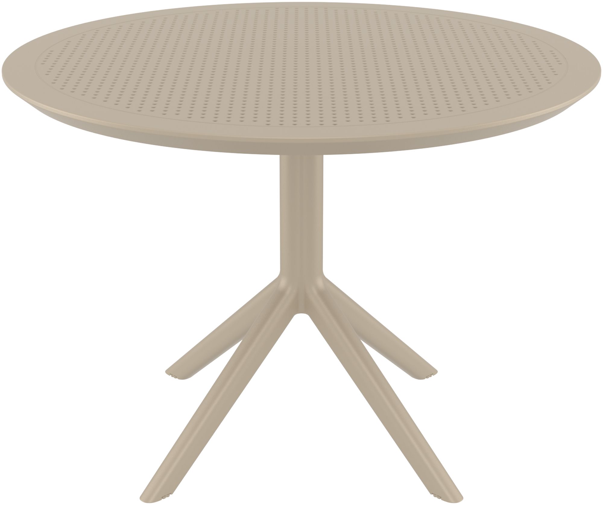 Mesa Redonda Sky para Jardín y Terraza, Diametro 105 cm - Diseño Moderno Exterior